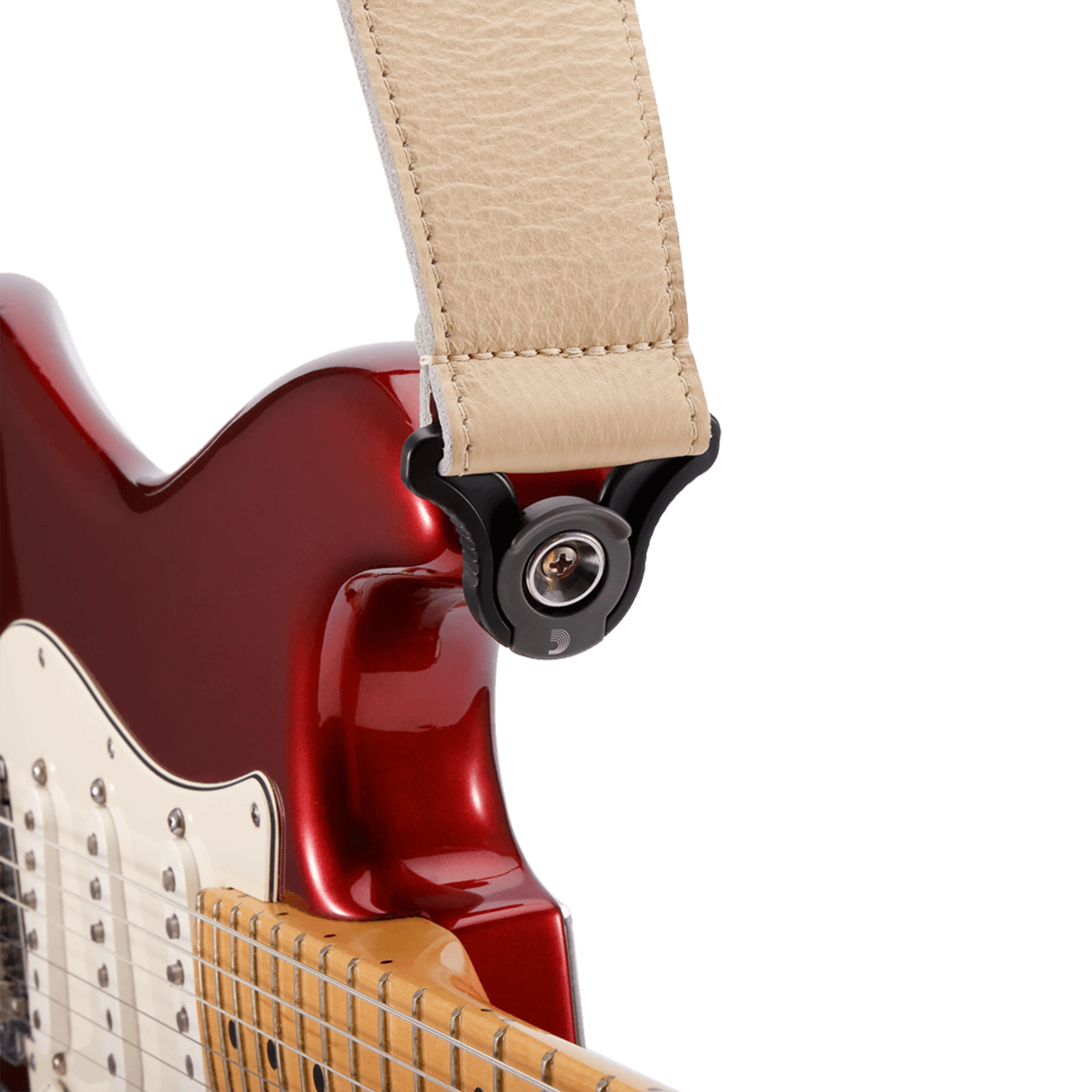 D'Addario 25BAL01 2.5-Inch Comfort Leather Auto-Lock Guitar Strap, Tan - Image 4