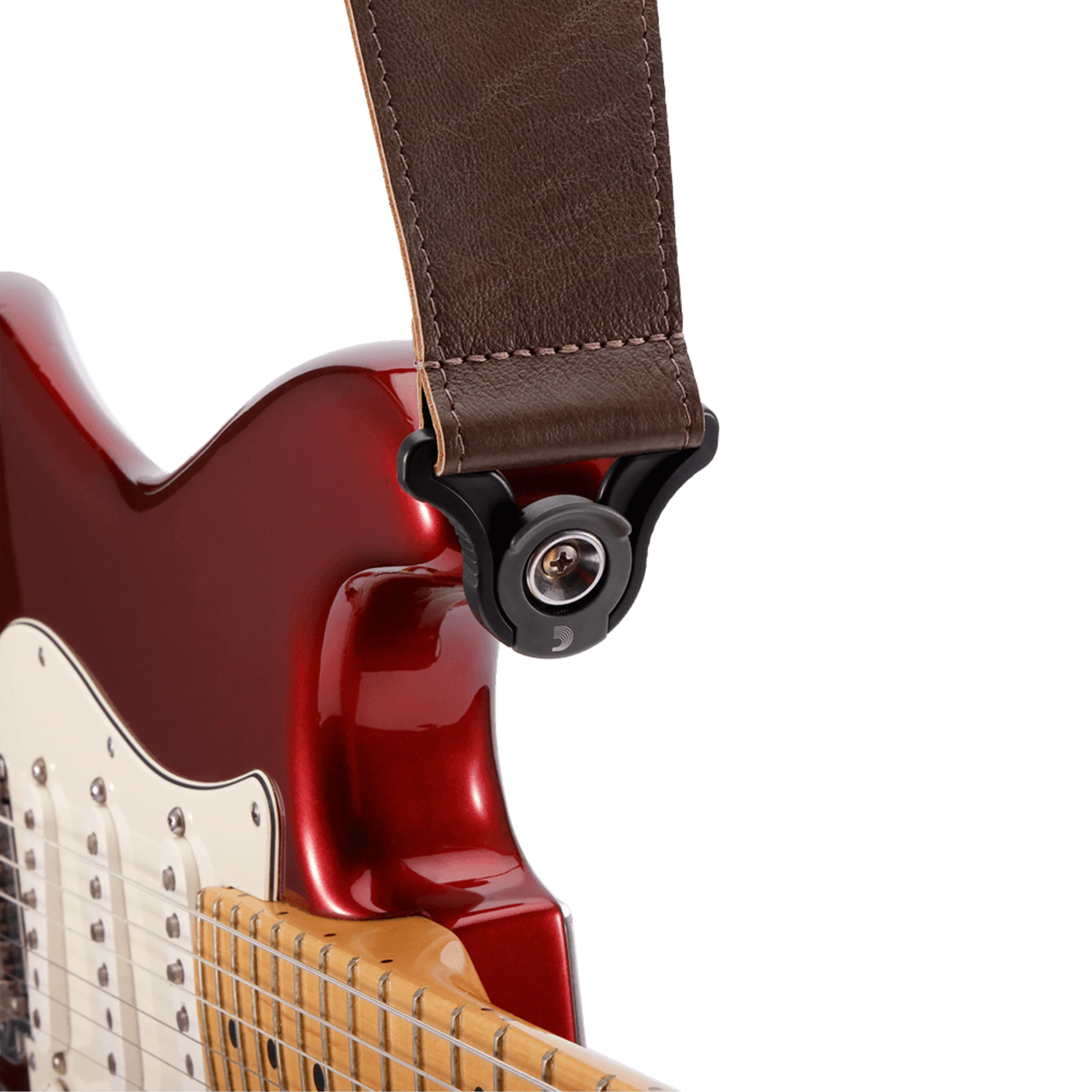 D'Addario 25BAL02 2.5-Inch Comfort Leather Auto-Lock Guitar Strap, Brown - Image 4