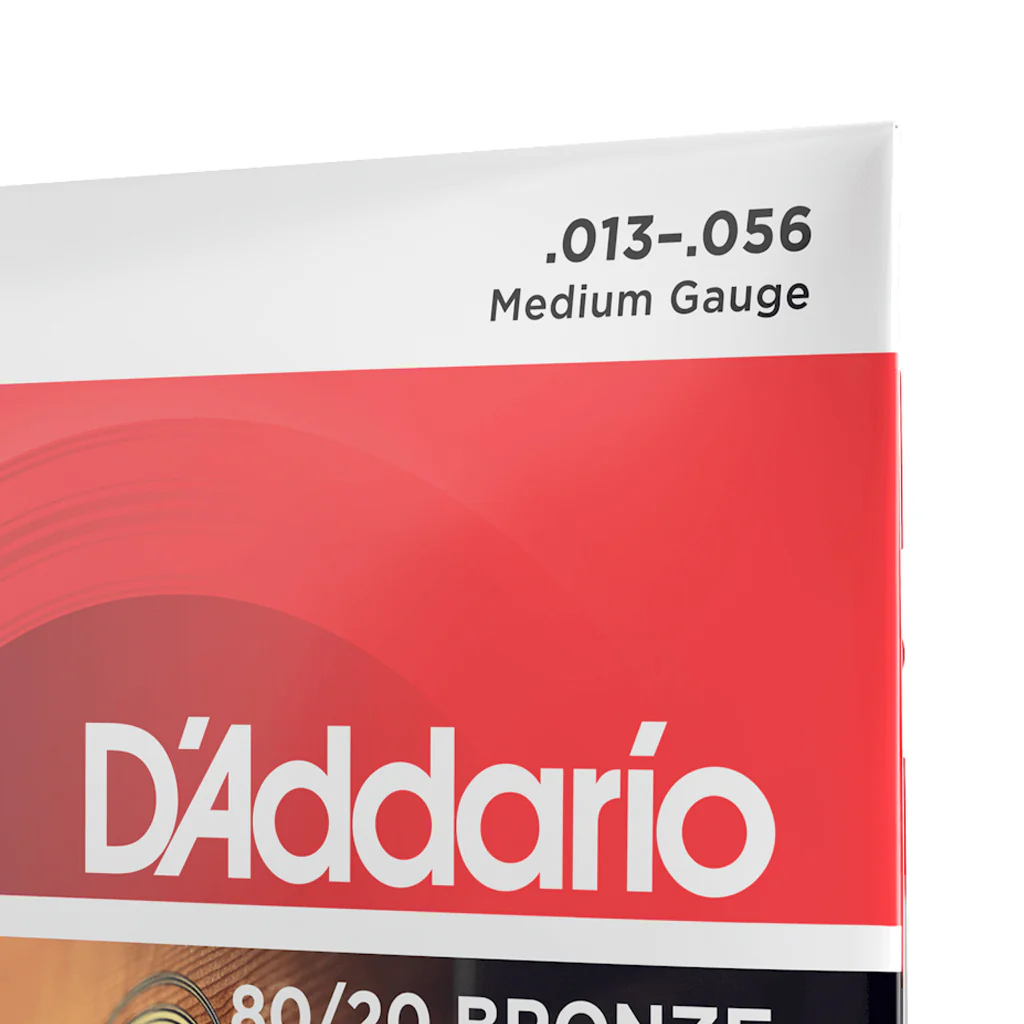 D'Addario EJ12 80/20 Bronze Acoustic Guitar Strings, Medium, 13-56 - Image 4