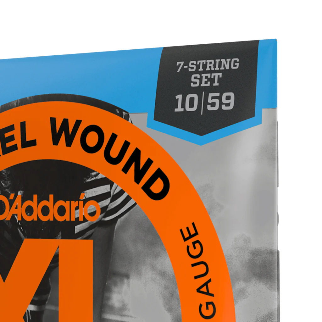 D'Addario EXL110-7 Nickel Wound Electric Guitar Strings, 7-String, Regular Light, 10-59 - Image 4