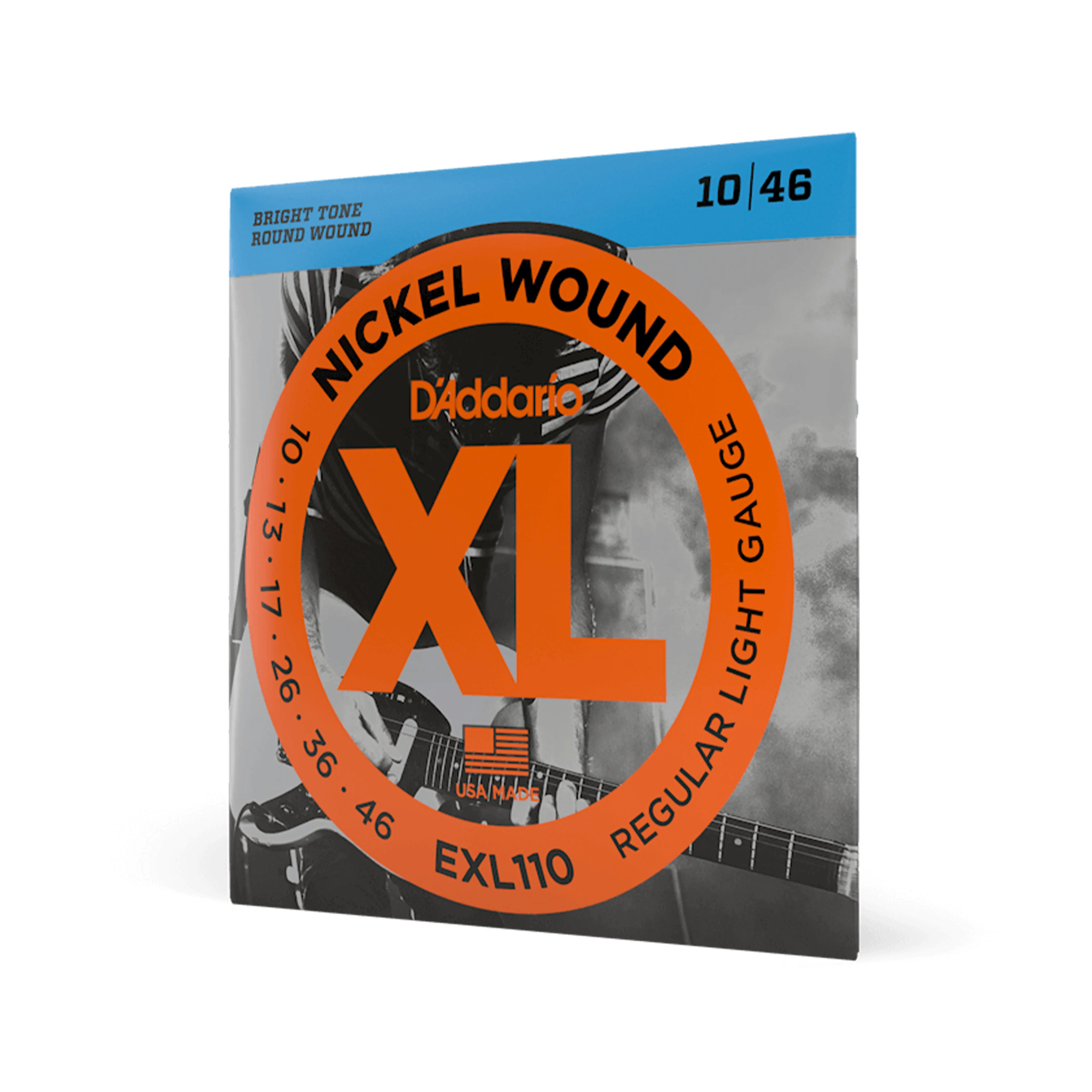 D'Addario EXL110 Nickel Wound Electric Guitar Strings, Regular Light, 10-46 - Image 3