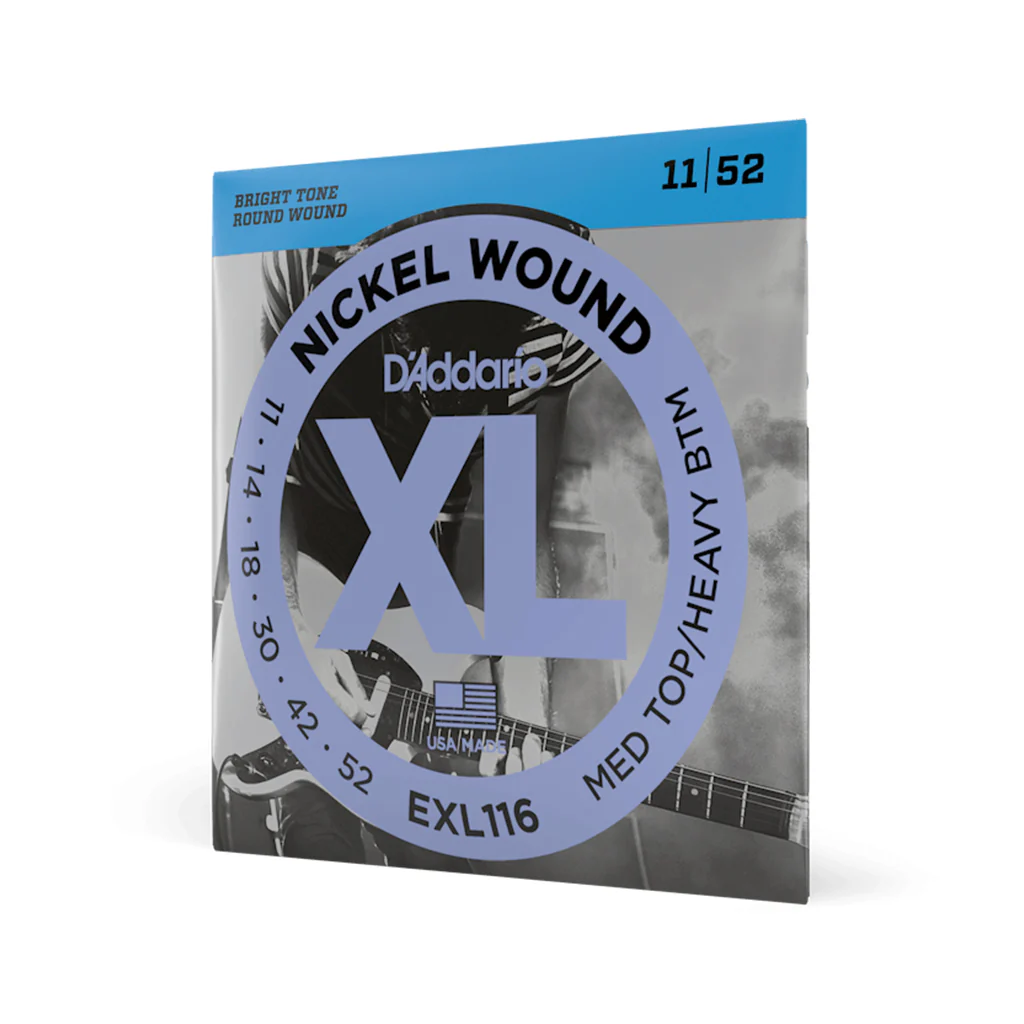 D'Addario EXL116 Nickel Wound Electric Guitar Strings, Medium/Heavy, .011-.052 - Image 2