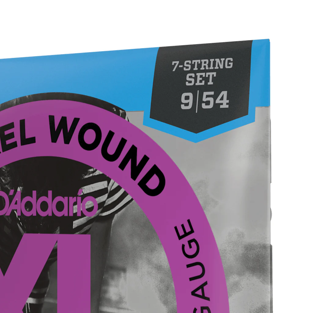 D'Addario EXL120-7 Nickel Wound Electric Guitar Strings, 7-String, Super Light, 9-54 - Image 4