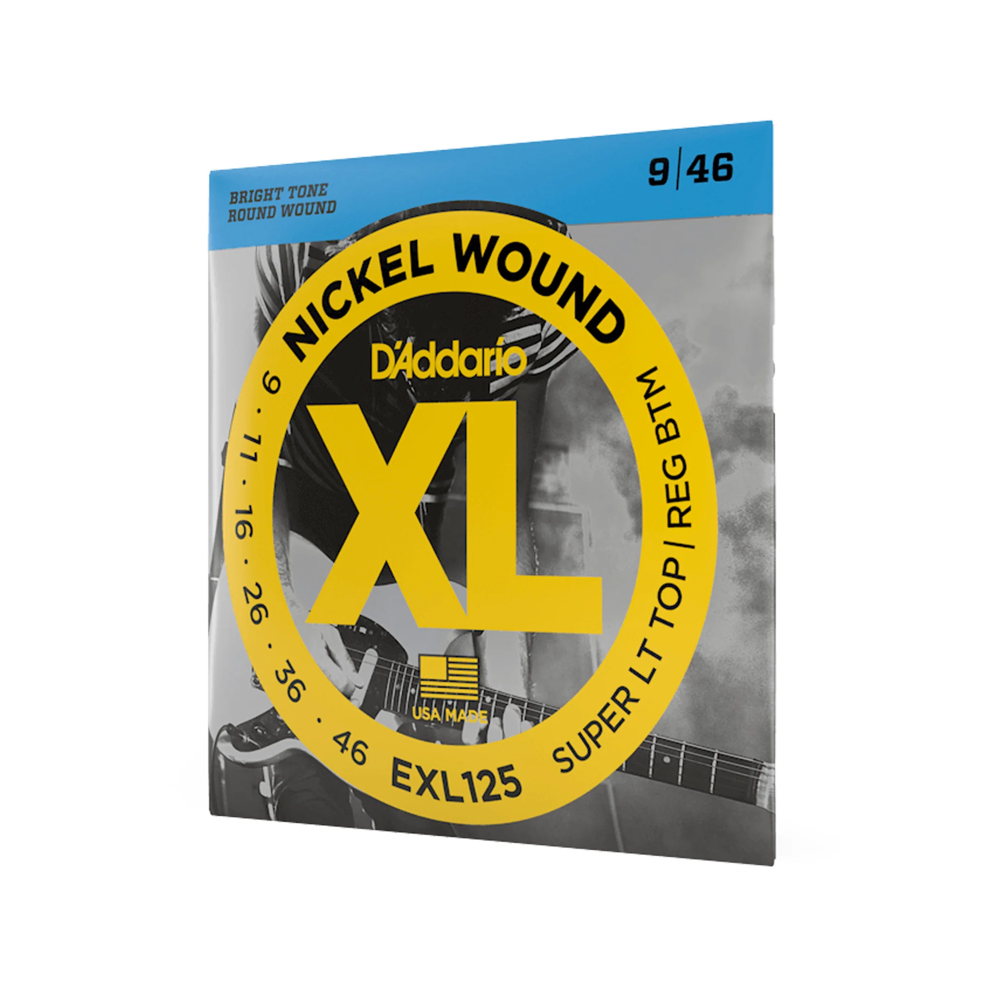 D'Addario EXL125-3D Nickel Wound Electric Guitar Strings, Super Light Top/Regular Bottom, 9-46, 3Sets - Image 2