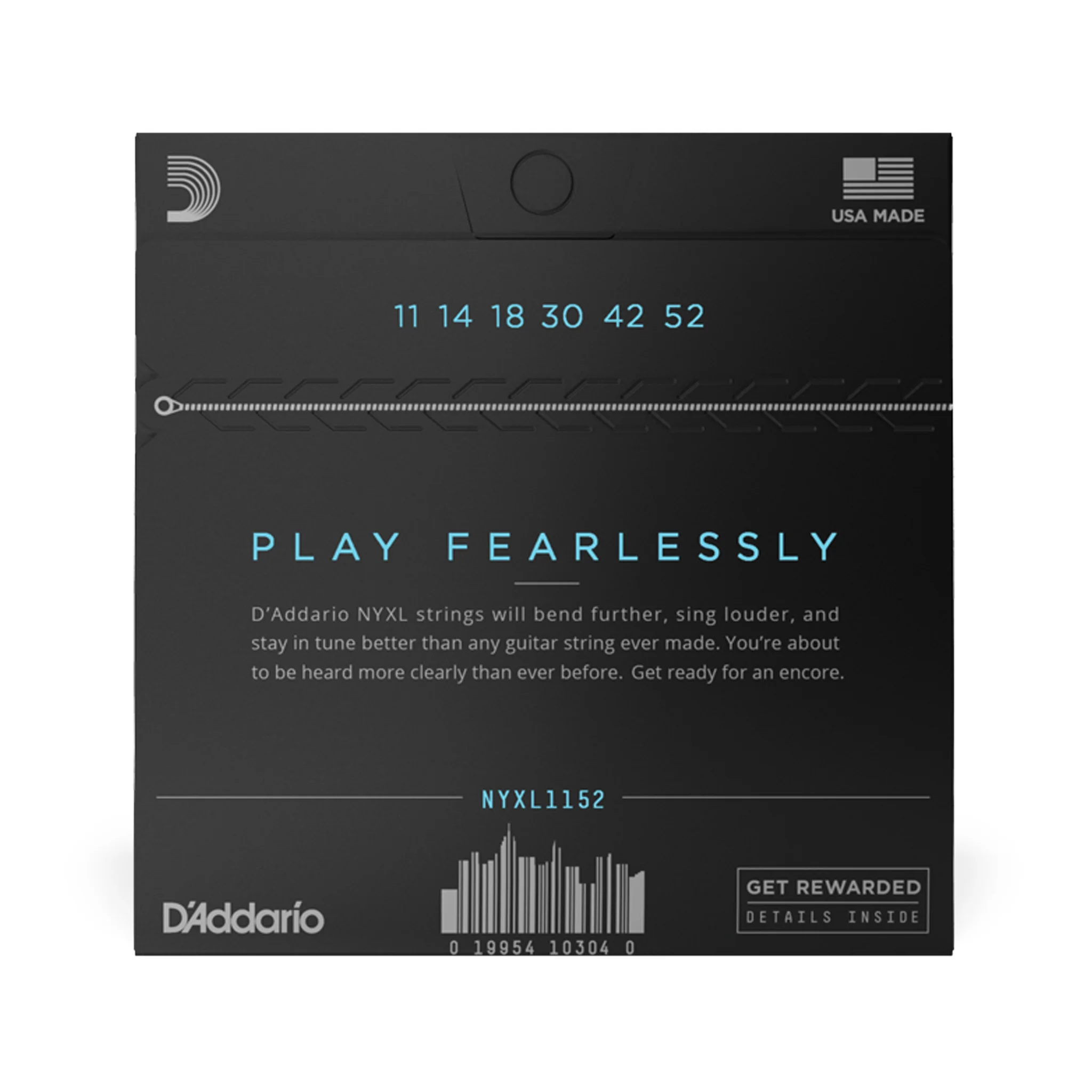 D'Addario NYXL1152 NYXL Nickel Wound Electric Guitar Strings, Medium Top/Heavy Bottom, 11-52 - Image 3