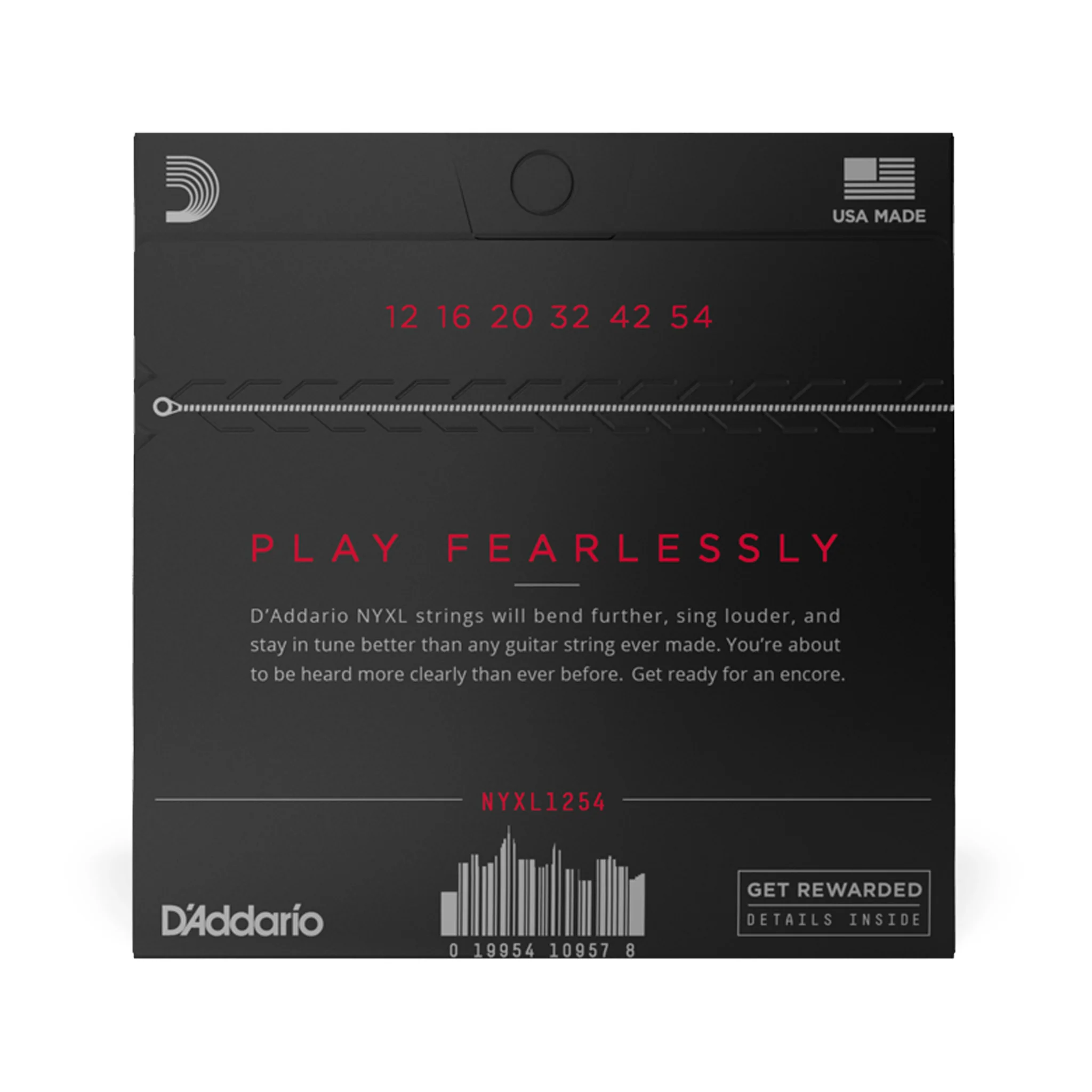 D'Addario NYXL1254 NYXL Nickel Wound Electric Guitar Strings, Heavy Plain 3rd, 12-54 - Image 3