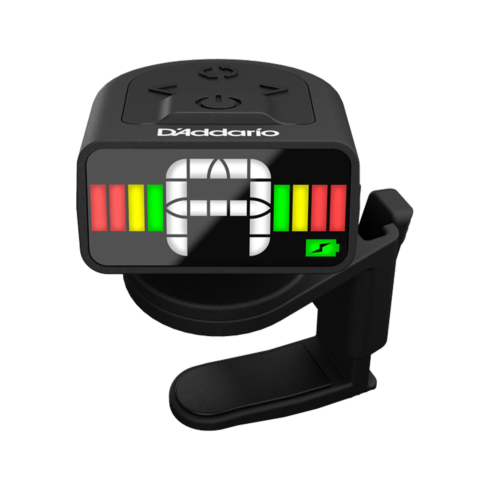 D'Addario PW-CT-12RC Micro Rechargeable Headstock Guitar Tuner - Image 2