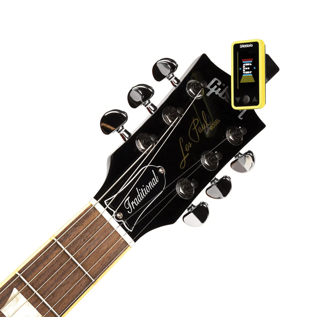 D'Addario PW-CT-17YL Eclipse Headstock Tuner, Yellow - Image 4