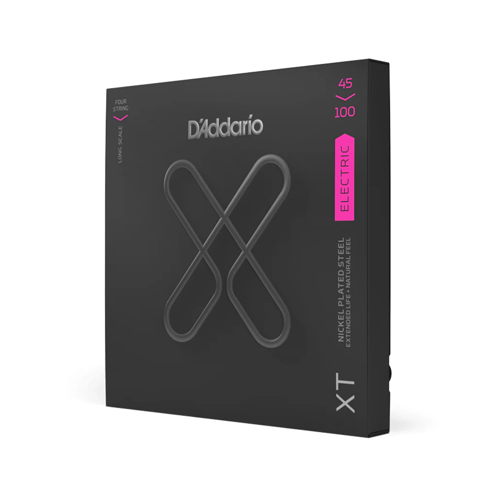 D'Addario XTB45100 XT Nickel Plated Steel Long Scale Bass Guitar Strings, Regular Light, 45-100 - Image 2
