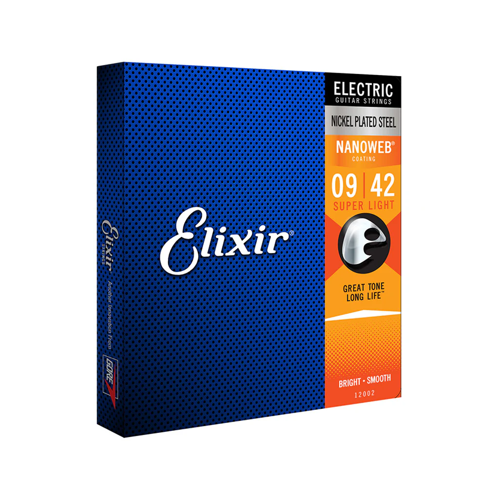 Elixir 12002 Nanoweb Electric Guitar Strings, Super Light, 9-42 - Image 3