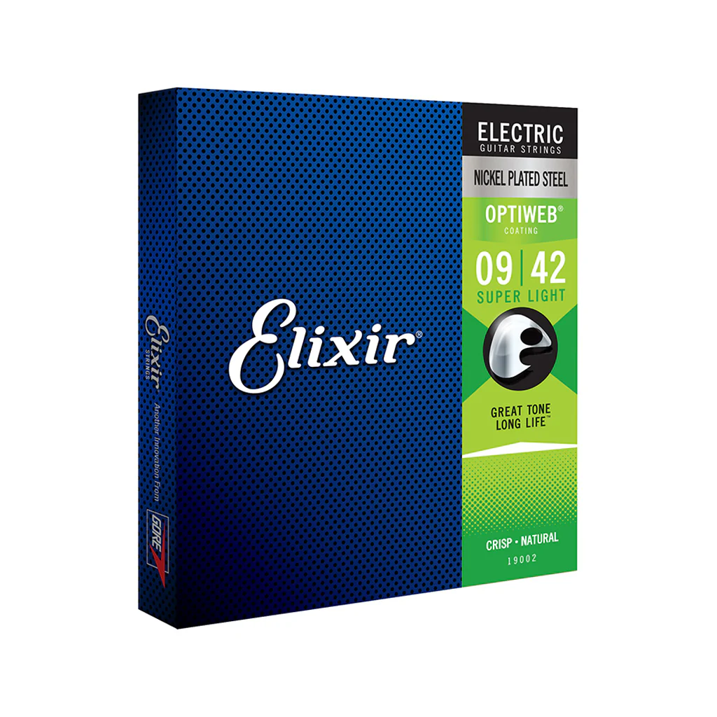 Elixir 19002 Optiweb Electric Guitar Strings, Super Light, 09-42 - Image 3