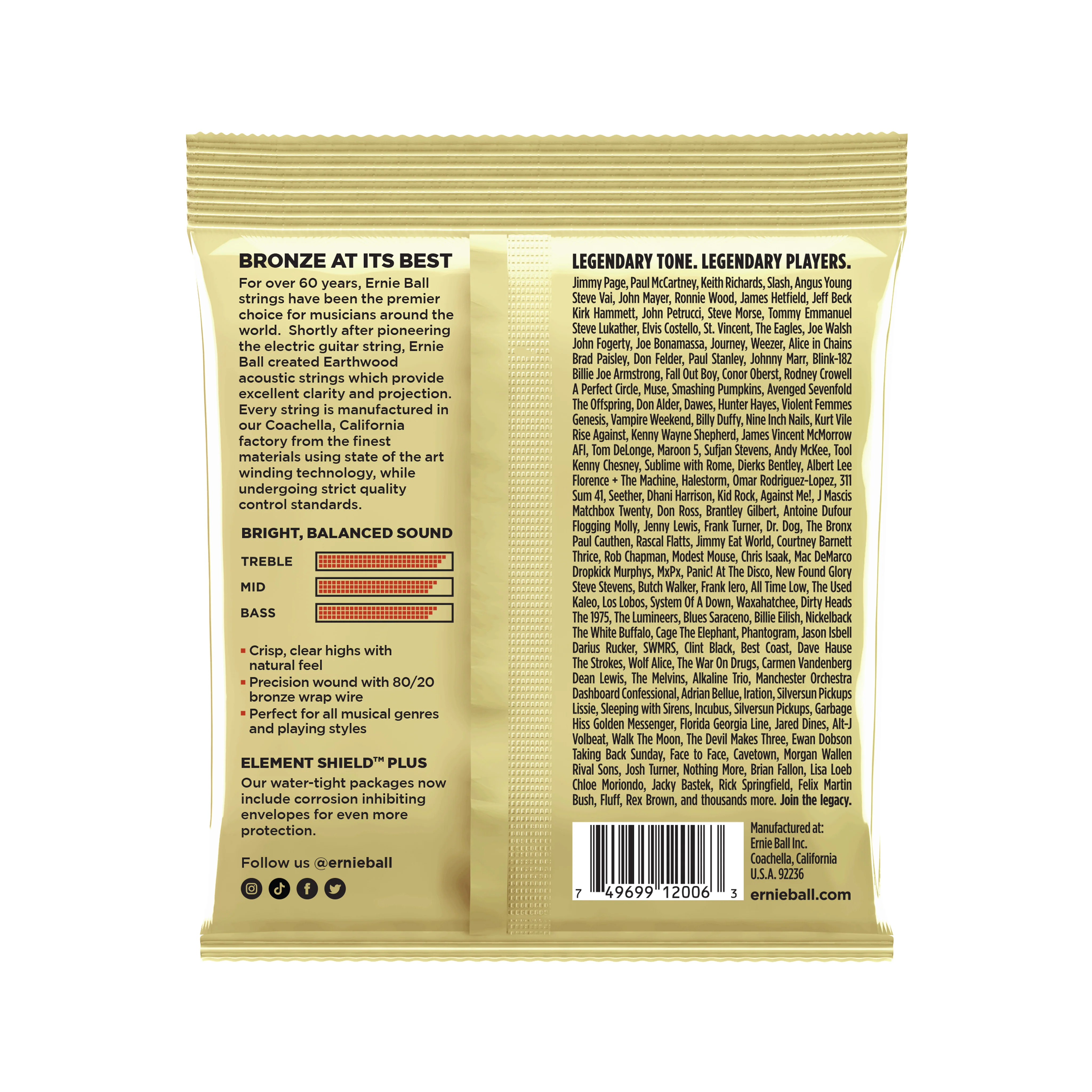 Ernie Ball Earthwood Extra Light 80/20 Bronze Acoustic Guitar Strings, 10-50 - Image 2