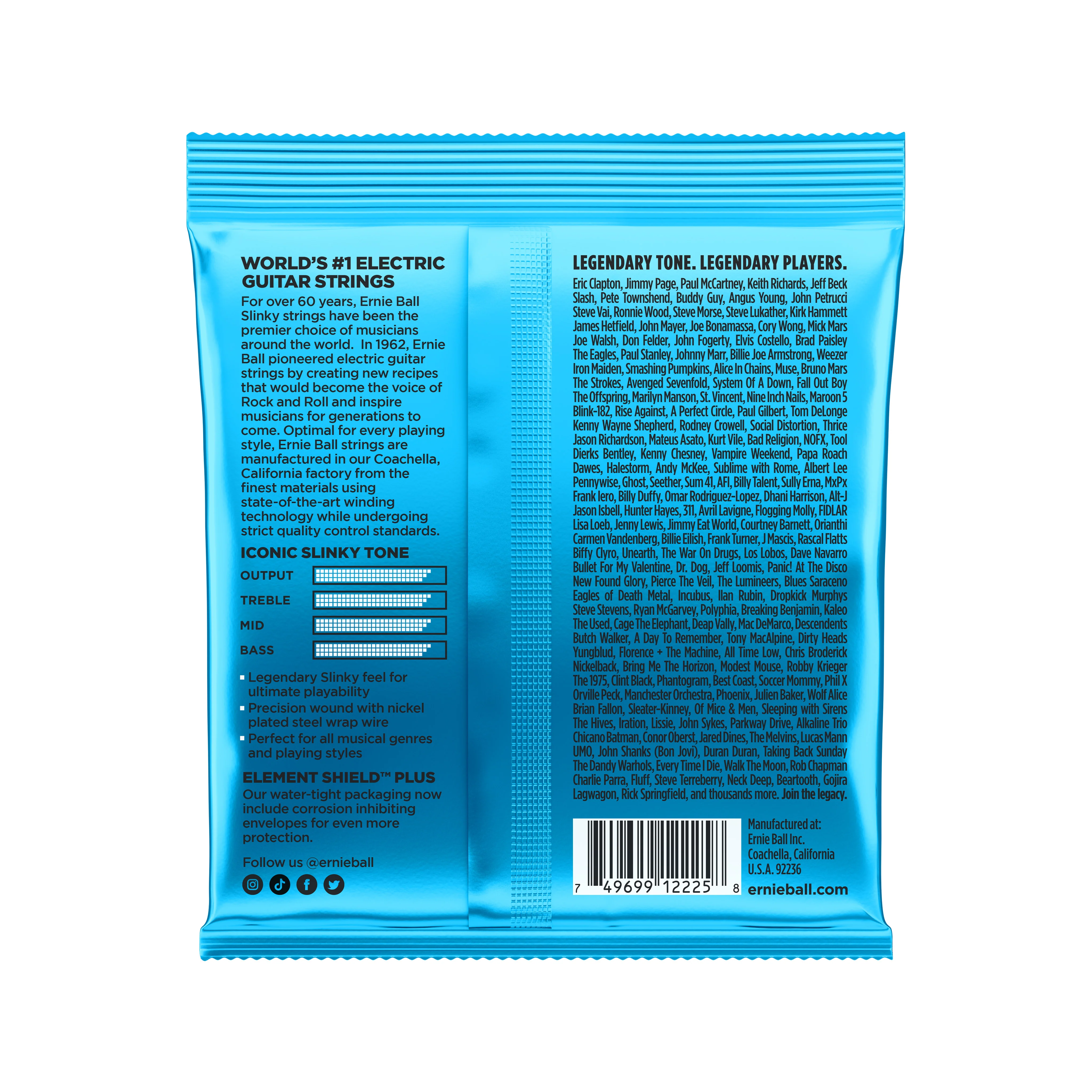 Ernie Ball Extra Slinky Nickel Wound Electric Guitar Strings, 8-38 - Image 2