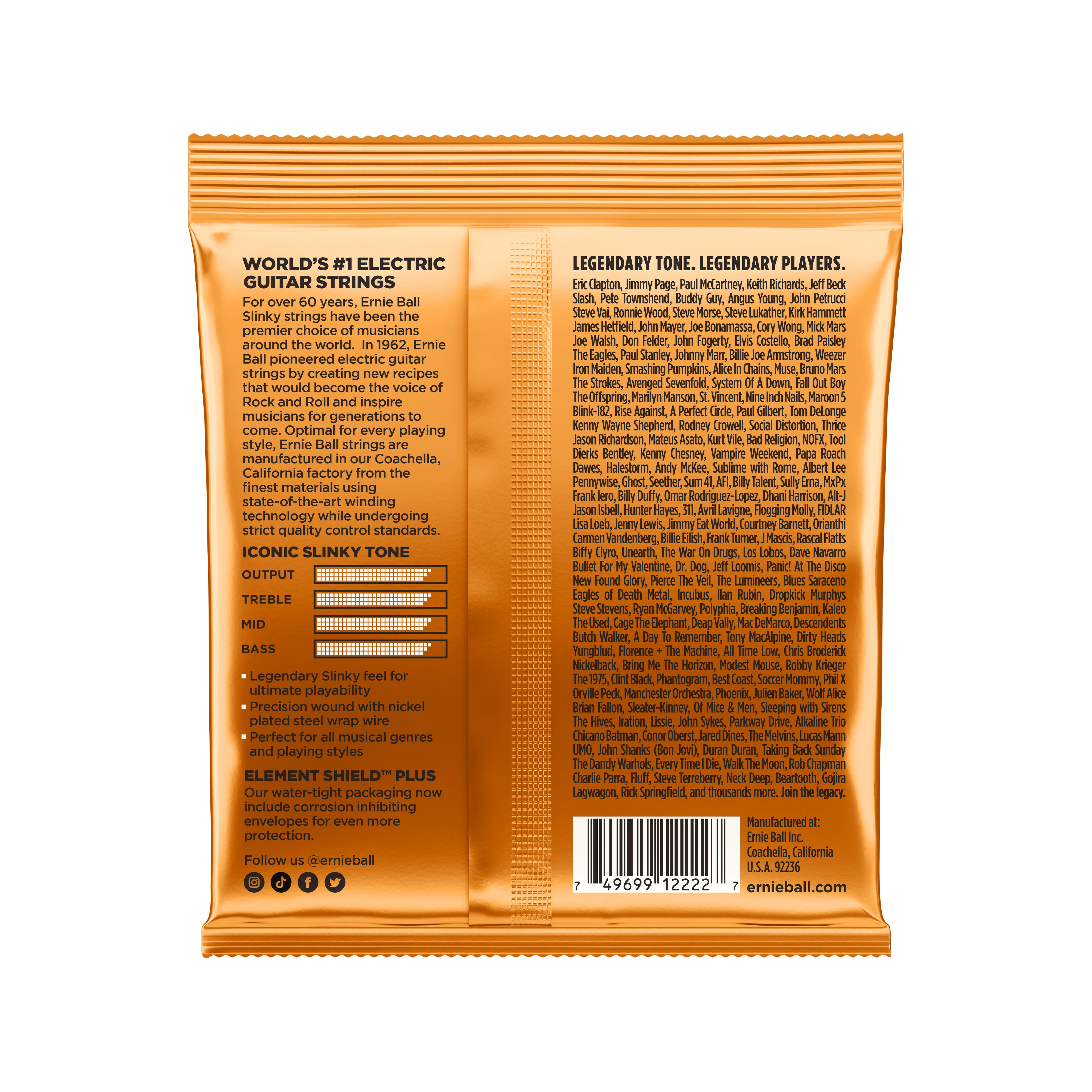 Ernie Ball Hybrid Slinky Nickel Wound Electric Guitar Strings, 9-46 - Image 2