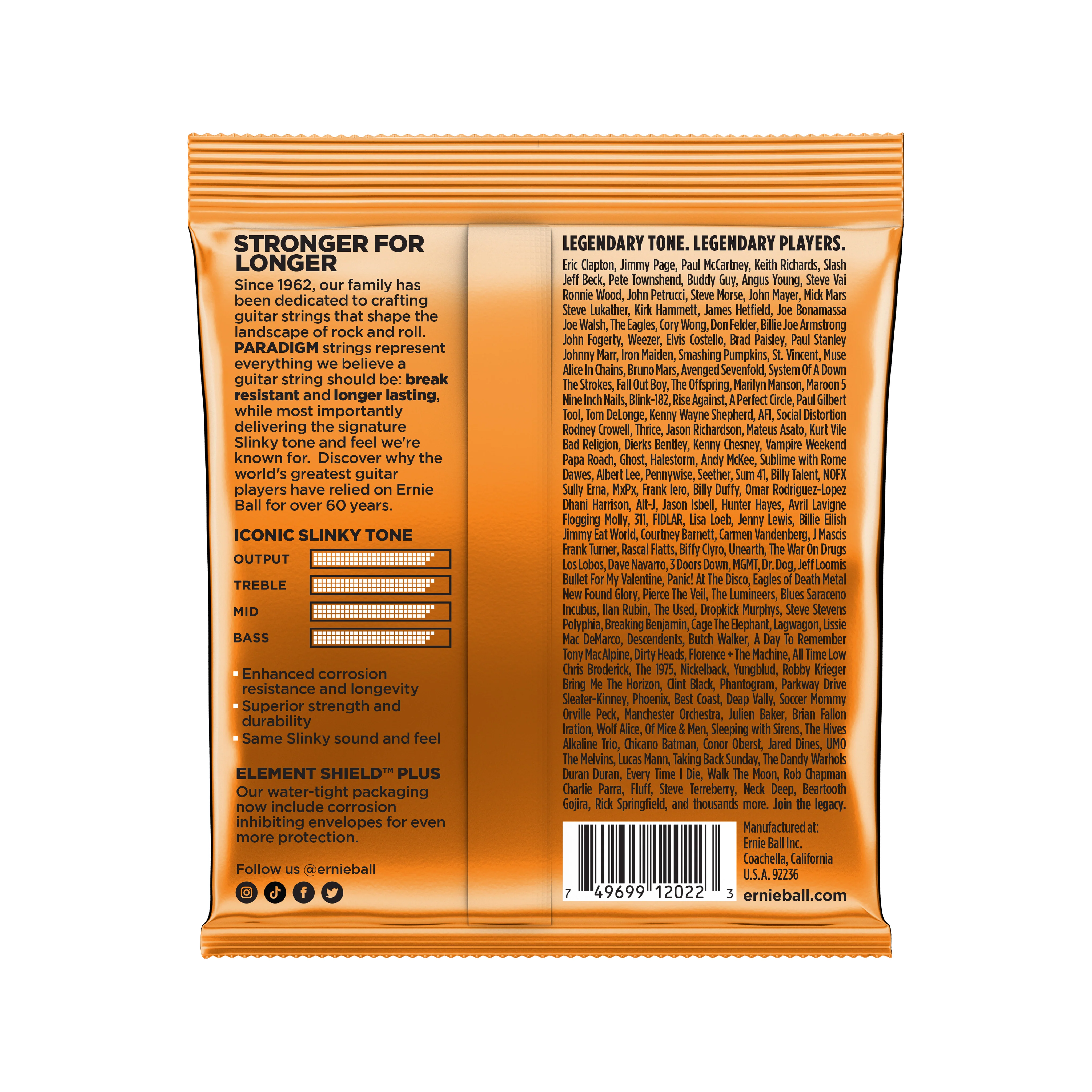 Ernie Ball Paradigm Hybrid Slinky Electric Guitar Strings, 9-46 - Image 2