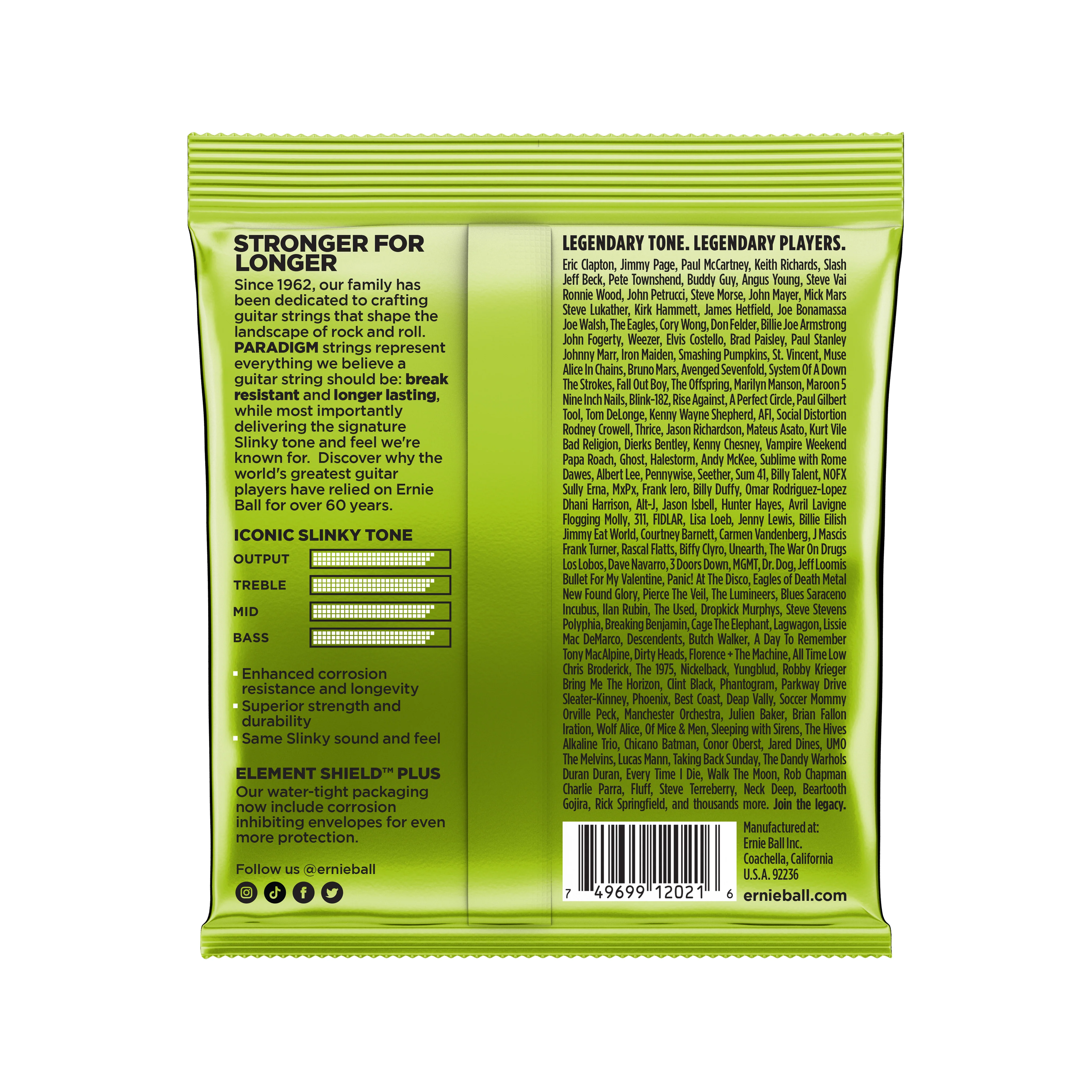 Ernie Ball Paradigm Regular Slinky Electric Guitar Strings, 10-46 - Image 2
