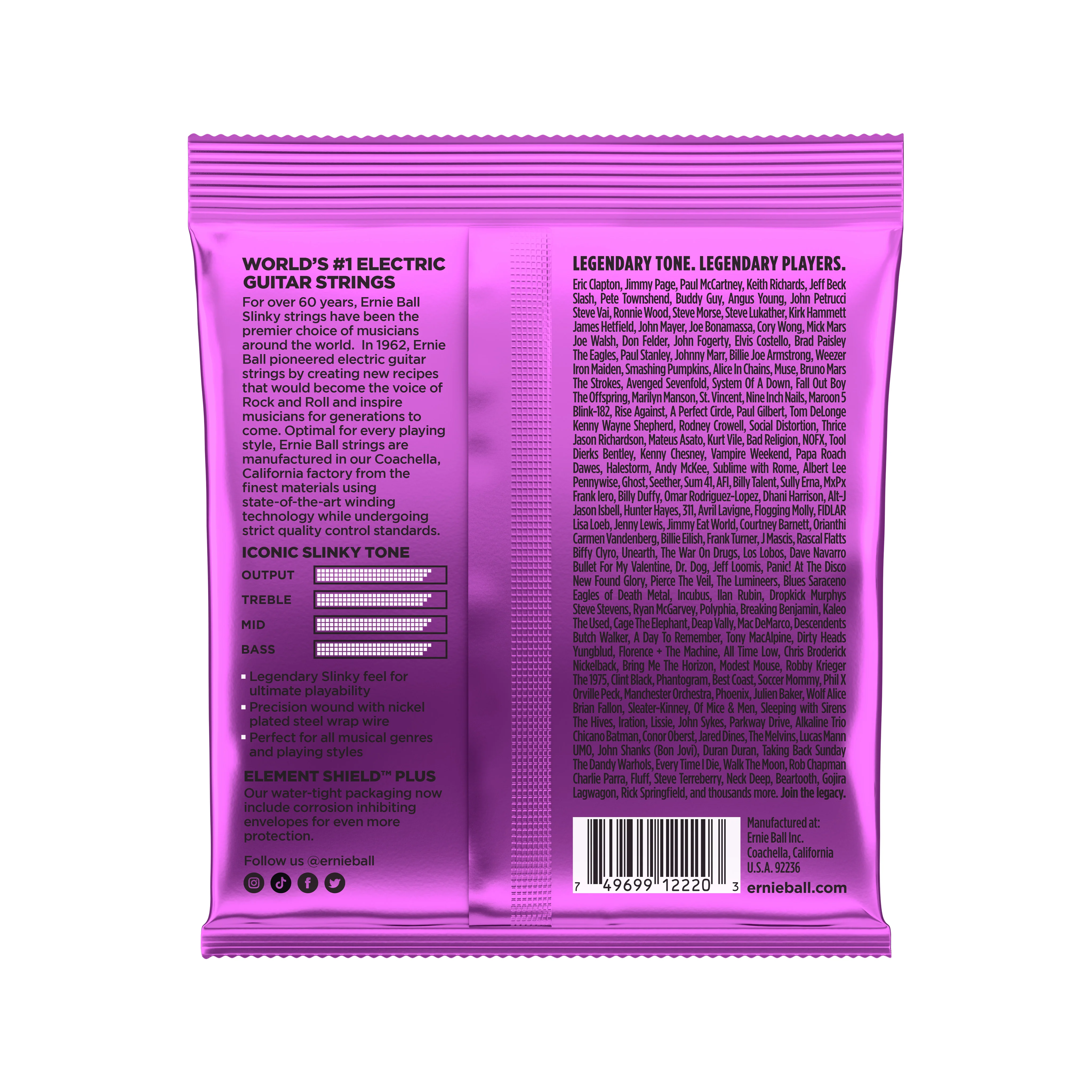 Ernie Ball Power Slinky Nickel Wound Electric Guitar Strings, 11-48 - Image 2
