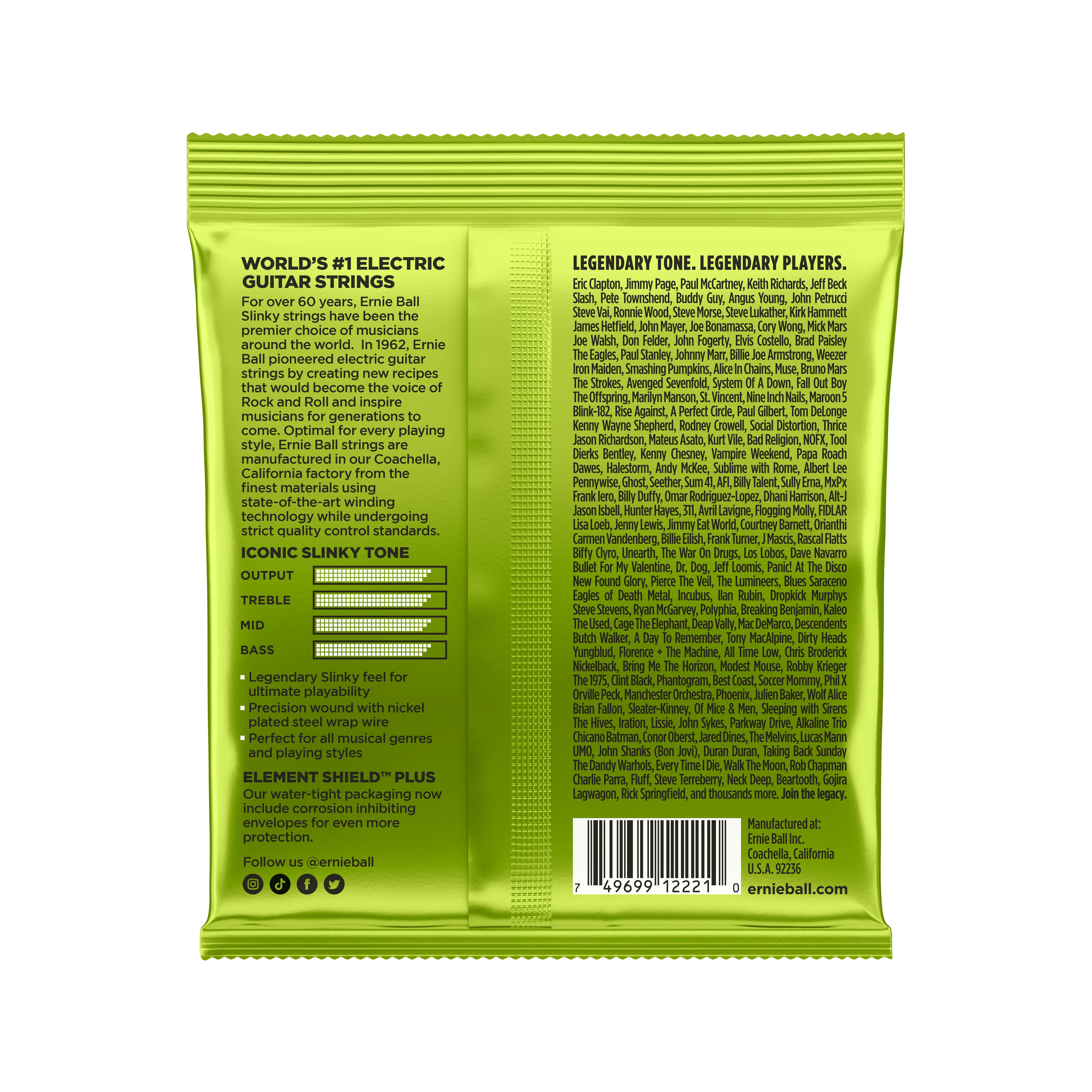 Ernie Ball Regular Slinky Nickel Wound Electric Guitar Strings, 10-46 - Image 2