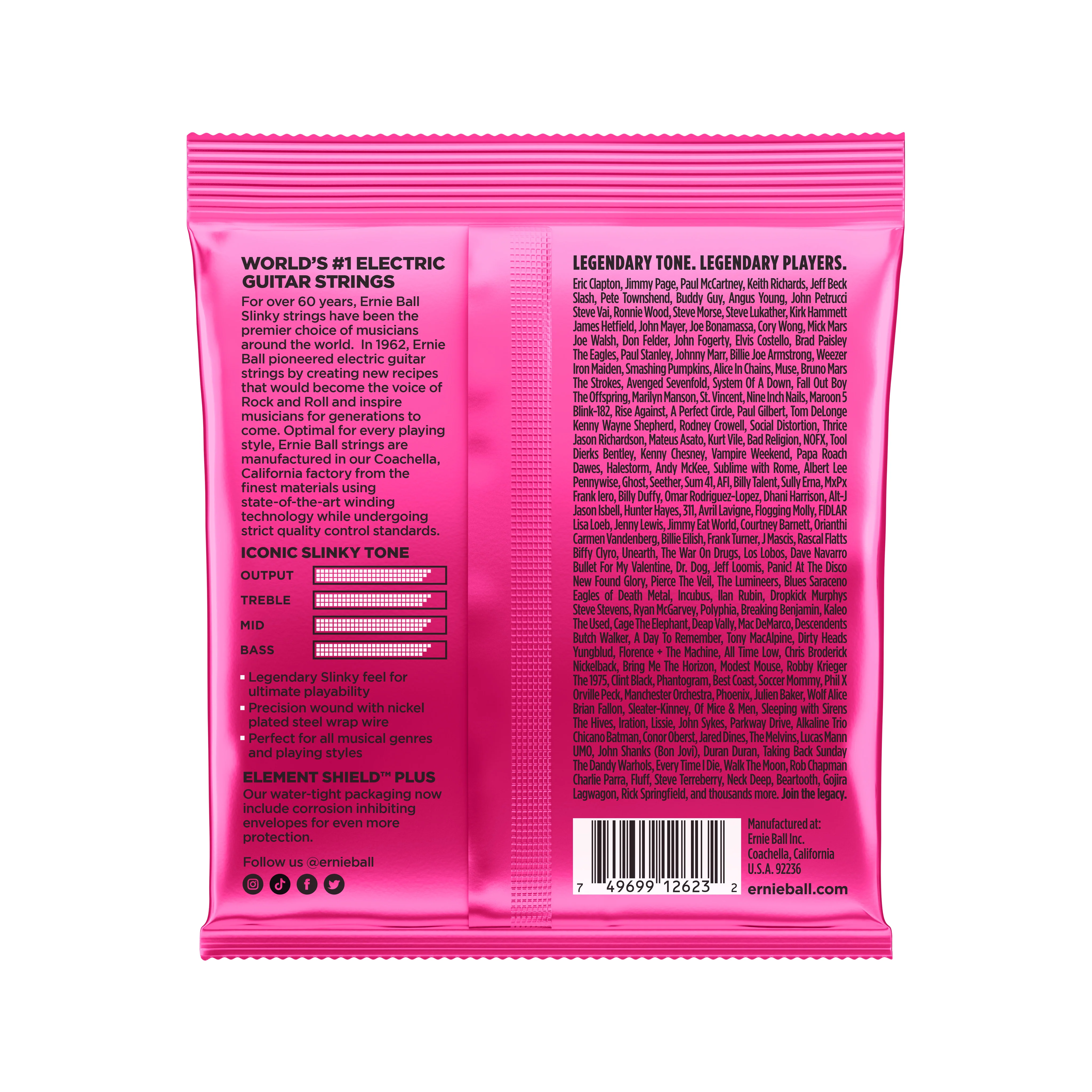 Ernie Ball Super Slinky 7-String Nickel Wound Electric Guitar Strings, 9-52 - Image 2
