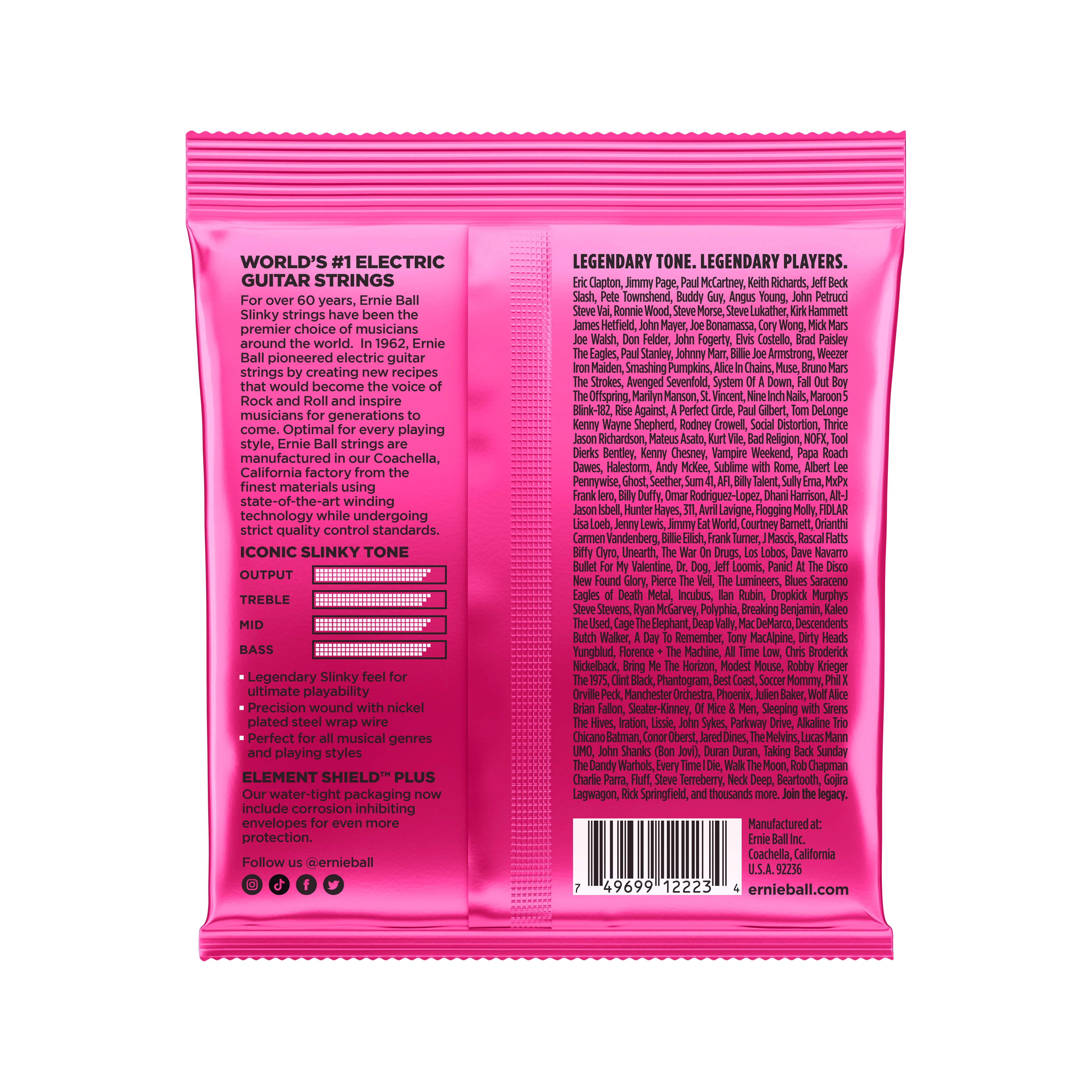 Ernie Ball Super Slinky Nickel Wound Electric Guitar Strings, 9-42 - Image 2