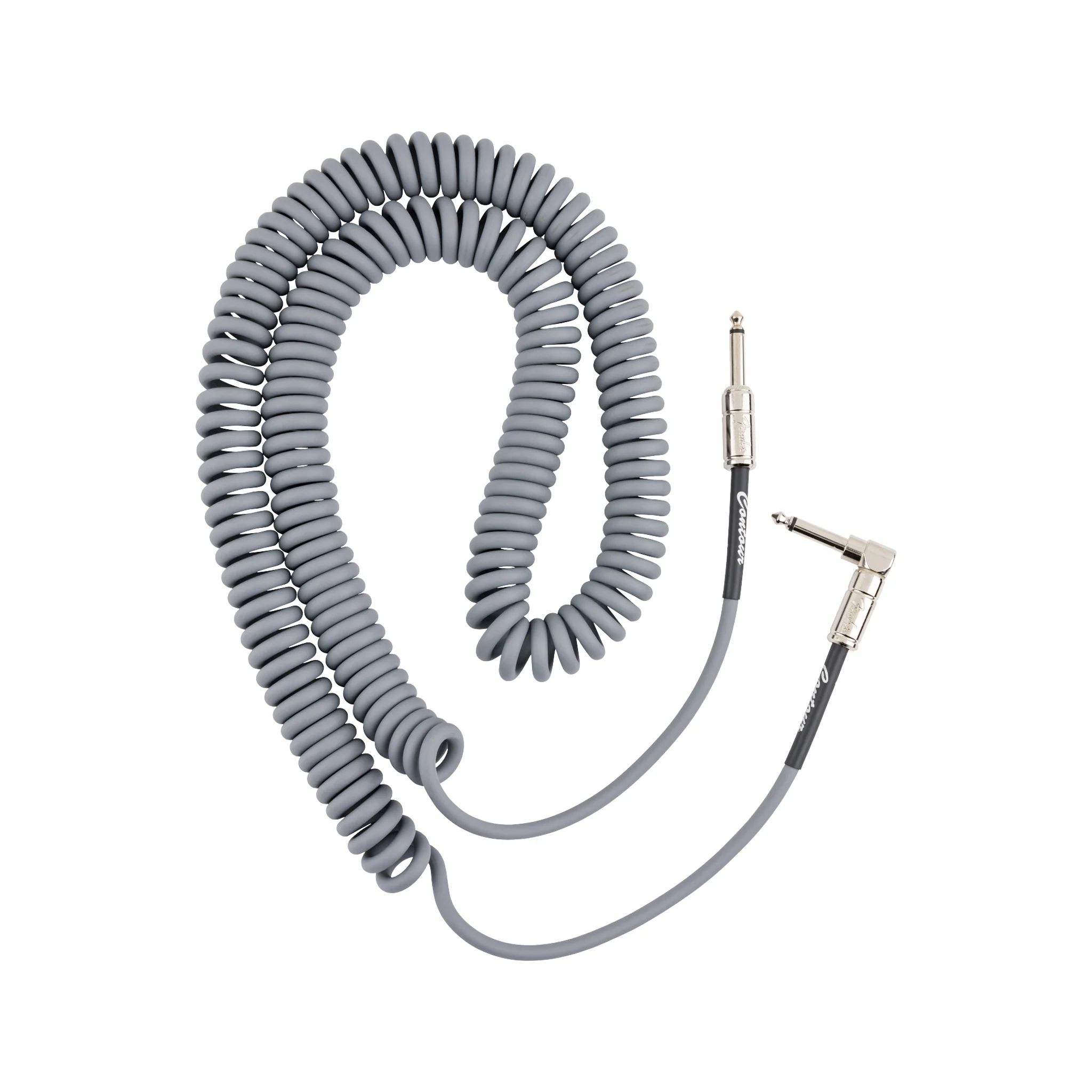 Fender 30FT Contour Series Coil Instrument Cable, Inca Silver - Image 2