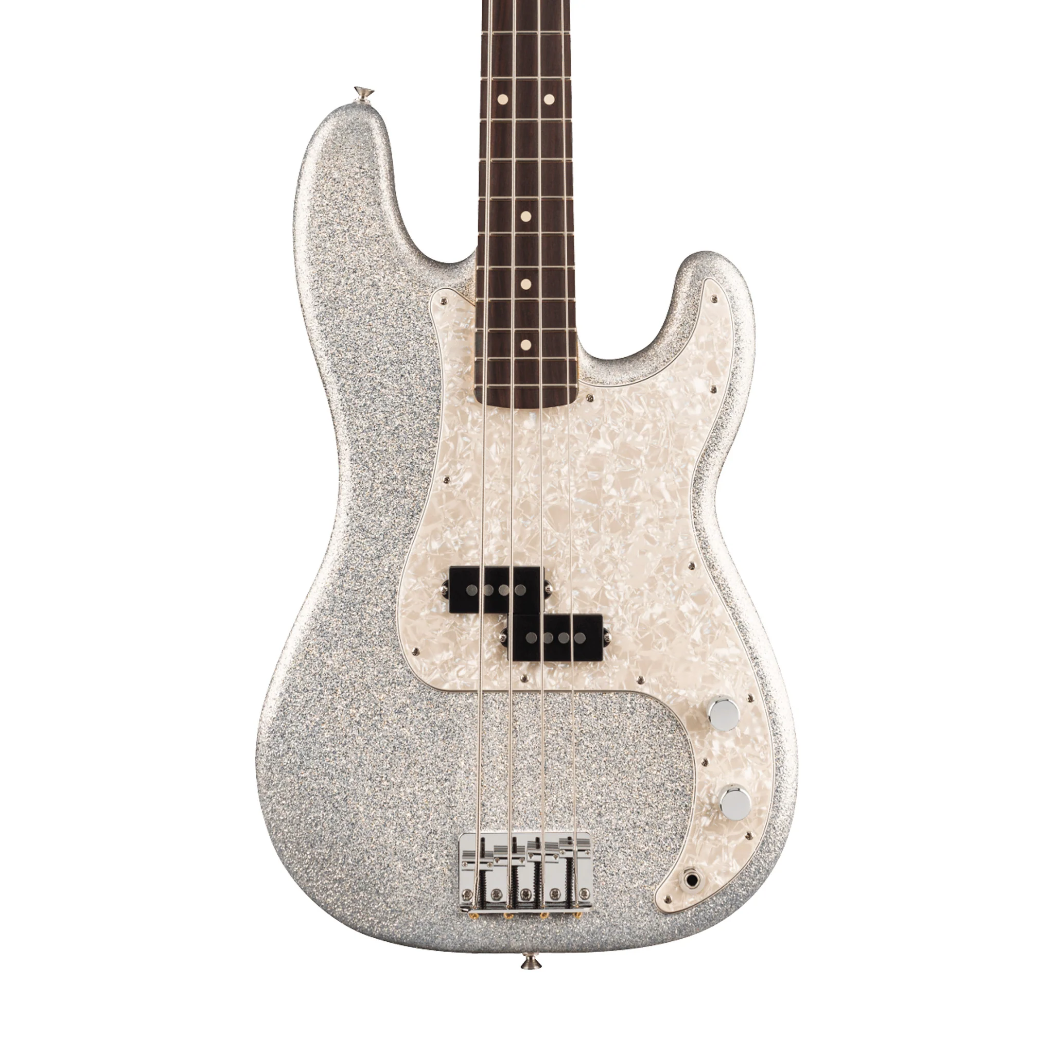 Fender 75th Anniversary Player Series II Sparkle Precision Bass Guitar, RW FB, Diamond Dust Sparkle - Image 3
