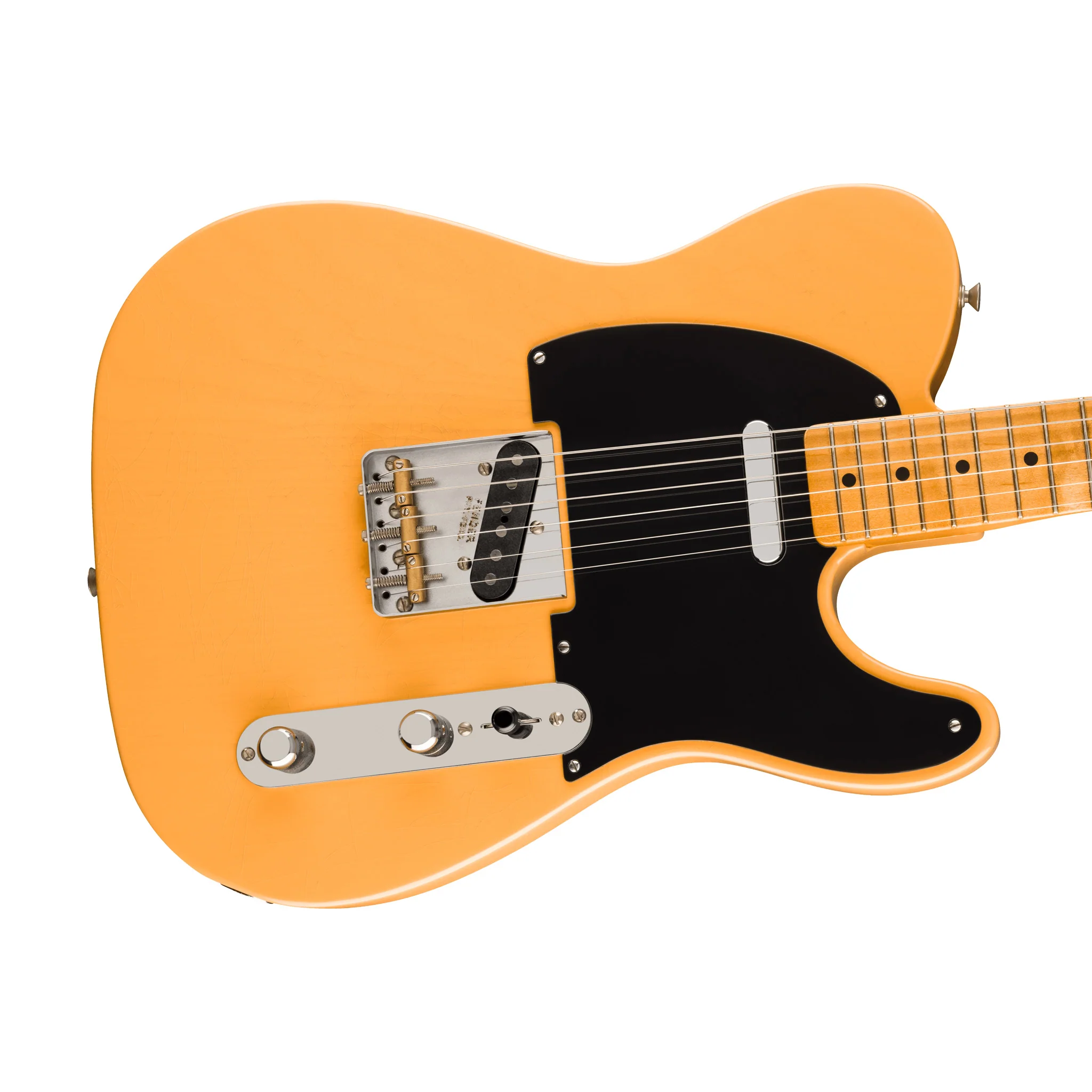 Fender 75th Anniversary Roadworn 1951 Telecaster Electric Guitar, Maple FB, Butterscotch Blonde - Image 5