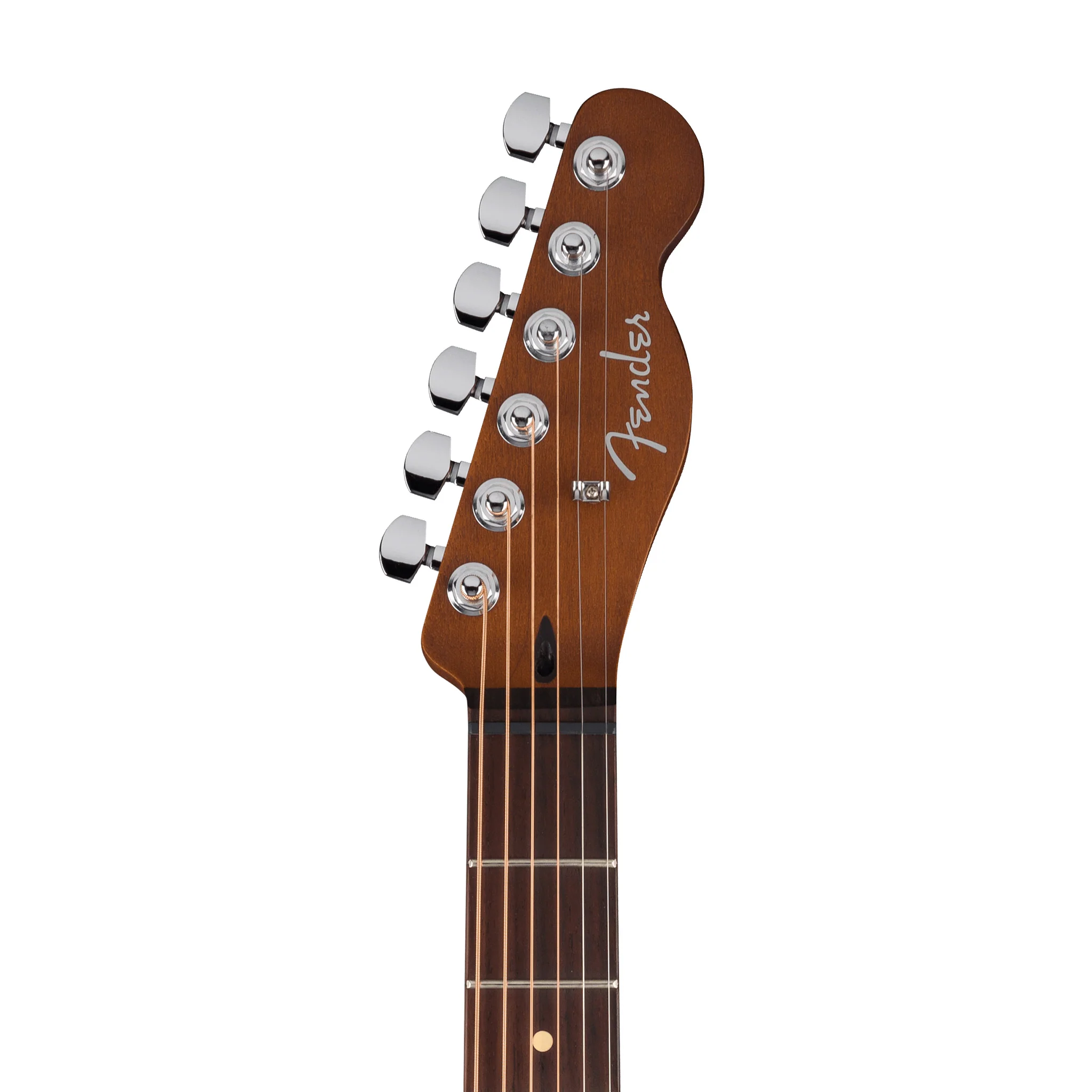 Fender Acoustasonic Standard Telecaster Electric Guitar, RW FB, Aged Natural - Image 5