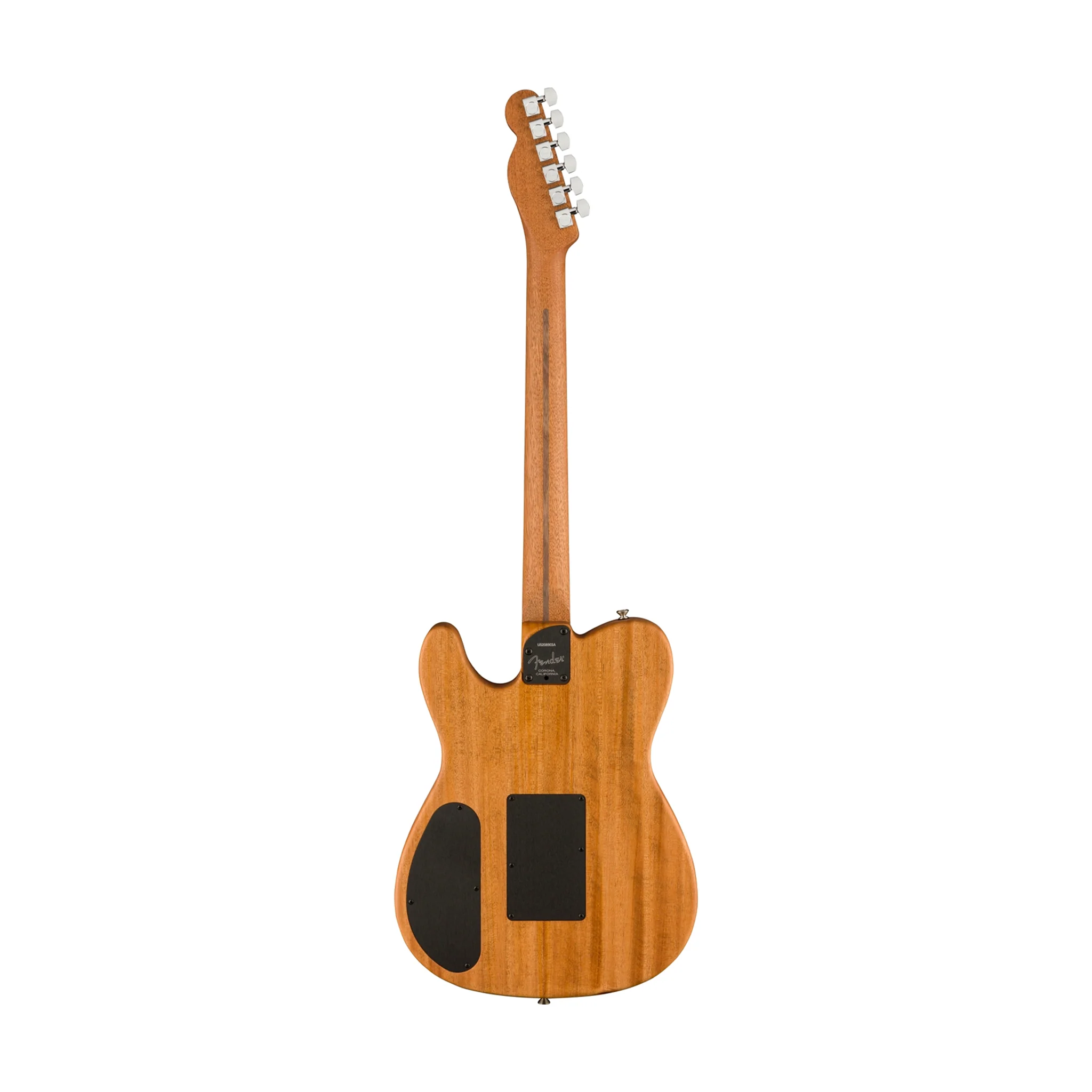 Fender American Acoustasonic Telecaster Acoustic Electric Guitar w/Bag, Ebony FB, Crimson Red - Image 2