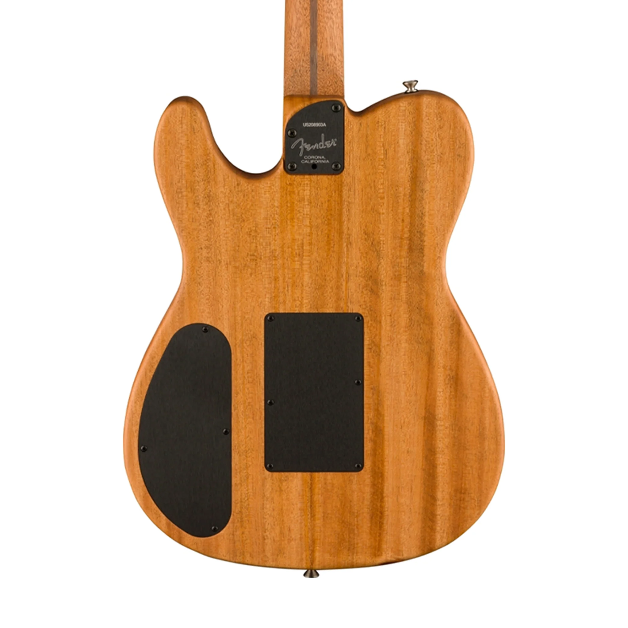 Fender American Acoustasonic Telecaster Acoustic Electric Guitar w/Bag, Ebony FB, Crimson Red - Image 5