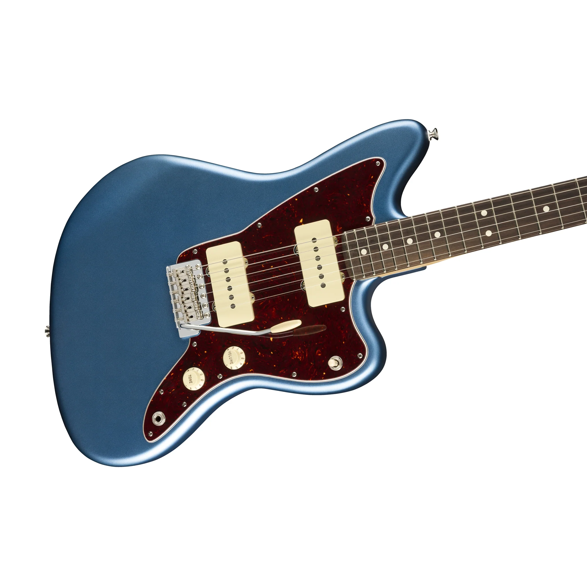Fender American Performer Jazzmaster Electric Guitar RW FB, Satin Lake Placid Blue - Image 3