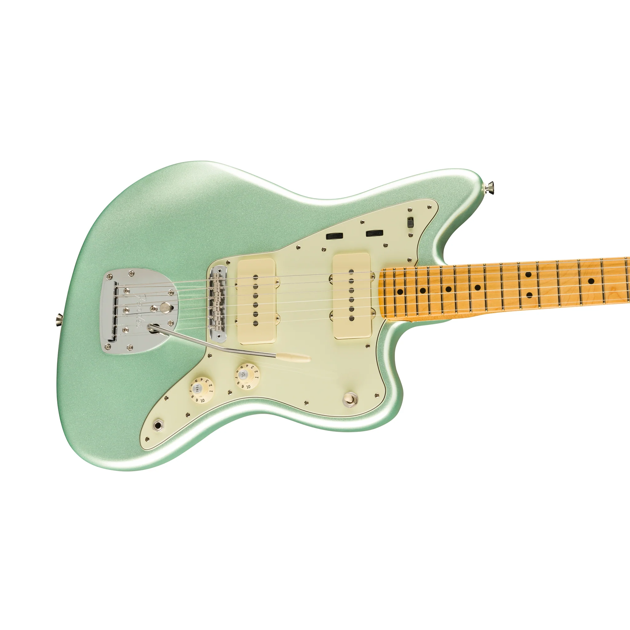 Fender American Professional II Jazzmaster Electric Guitar, Maple FB, Mystic Surf Green - Image 3