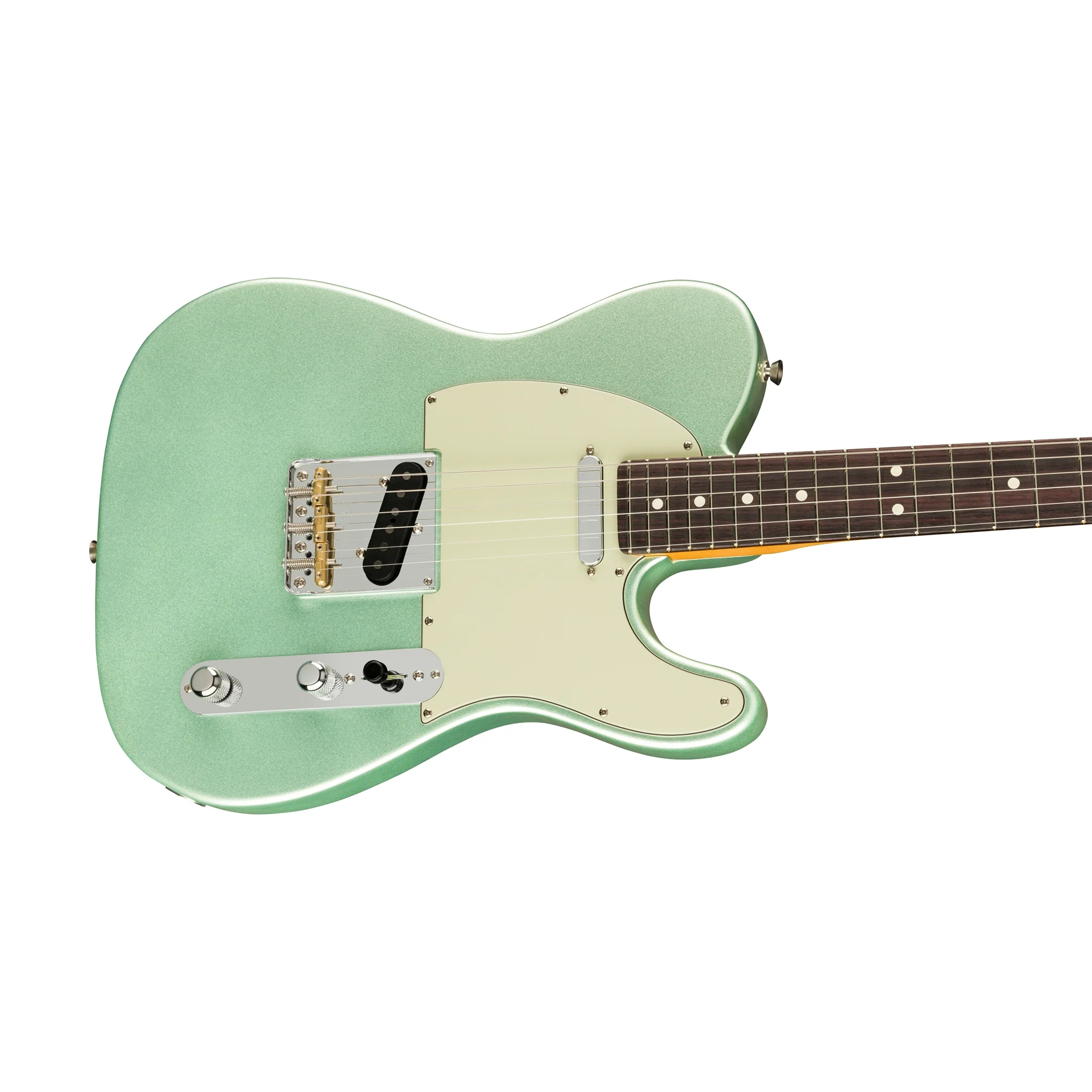 Fender American Professional II Telecaster Electric Guitar, RW FB, Mystic Surf Green - Image 3