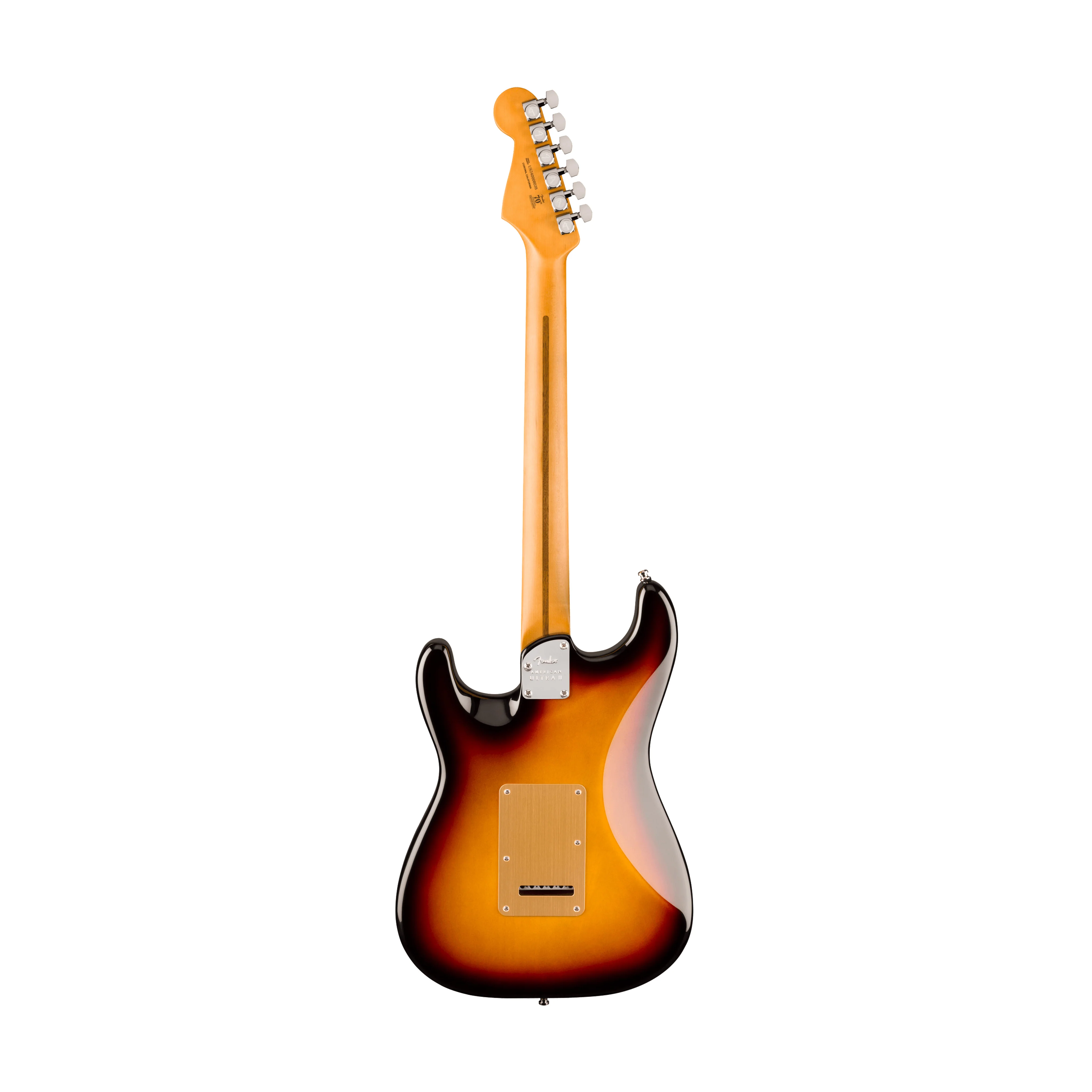 Fender American Ultra II Stratocaster Electric Guitar, Ebony FB, Ultraburst - Image 2
