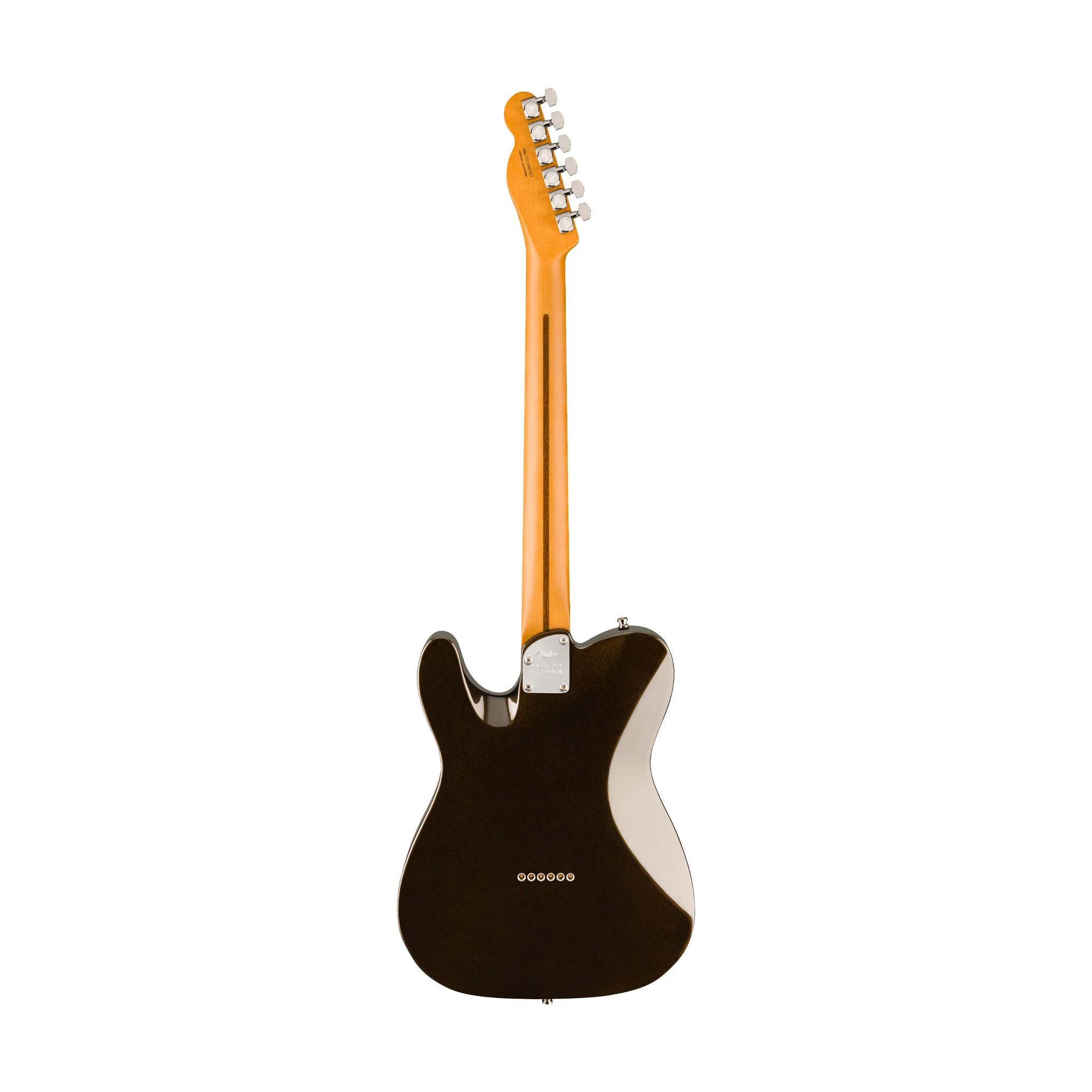 Fender American Ultra II Telecaster Electric Guitar, Ebony FB, Texas Tea - Image 2