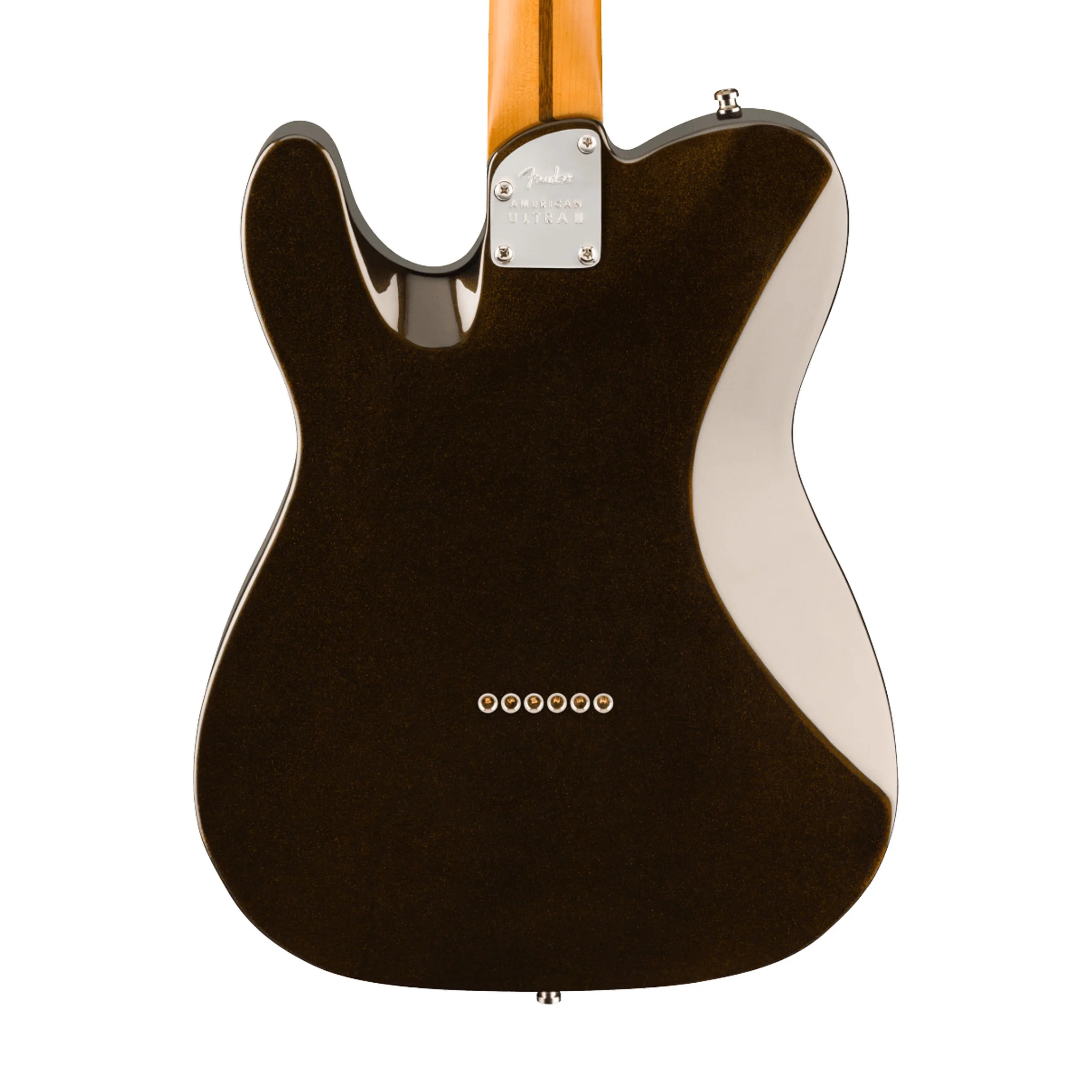 Fender American Ultra II Telecaster Electric Guitar, Ebony FB, Texas Tea - Image 4
