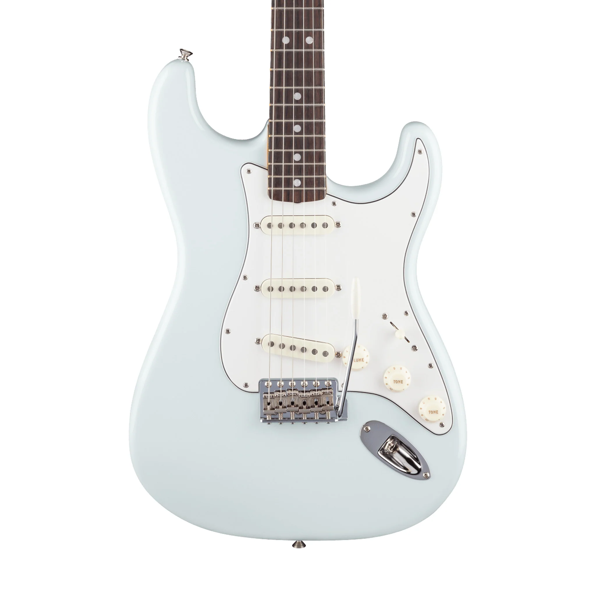 Fender American Vintage 65 Stratocaster Electric Guitar, Round-Lam RW FB, Sonic Blue - Image 3