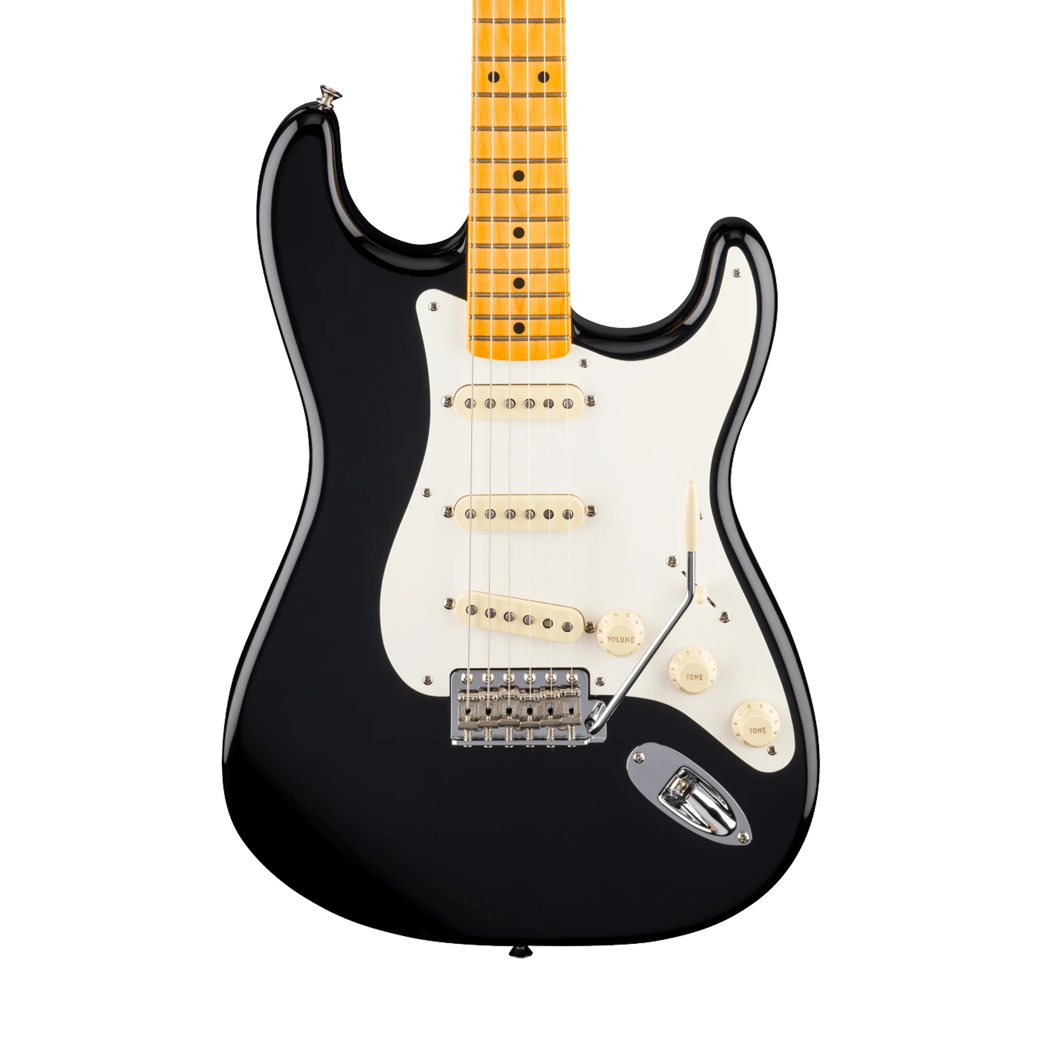 Fender American Vintage II 1957 Stratocaster Electric Guitar, Maple FB, Black - Image 3