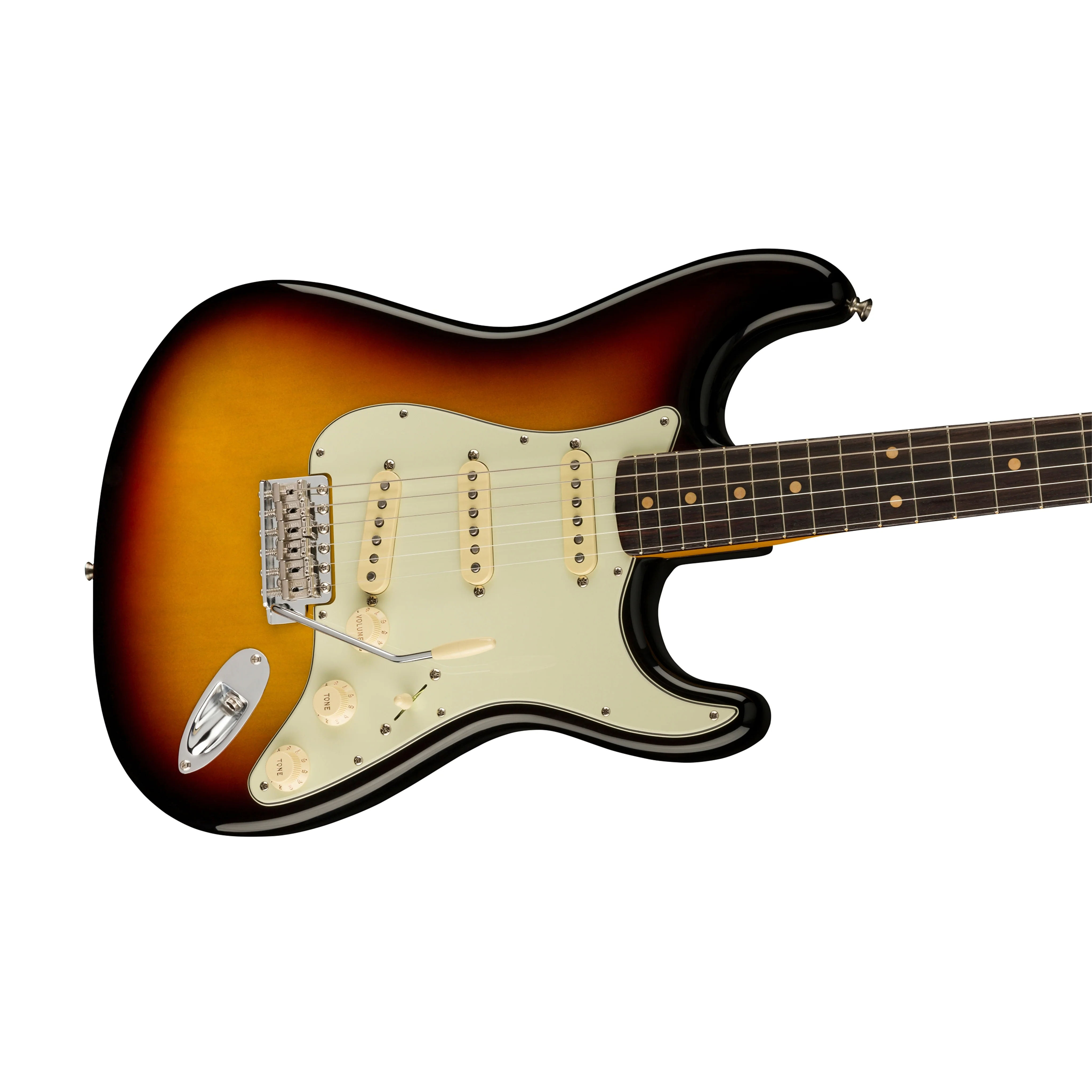 Fender American Vintage II 61 Stratocaster Electric Guitar, RW FB, 3-Tone Sunburst - Image 3