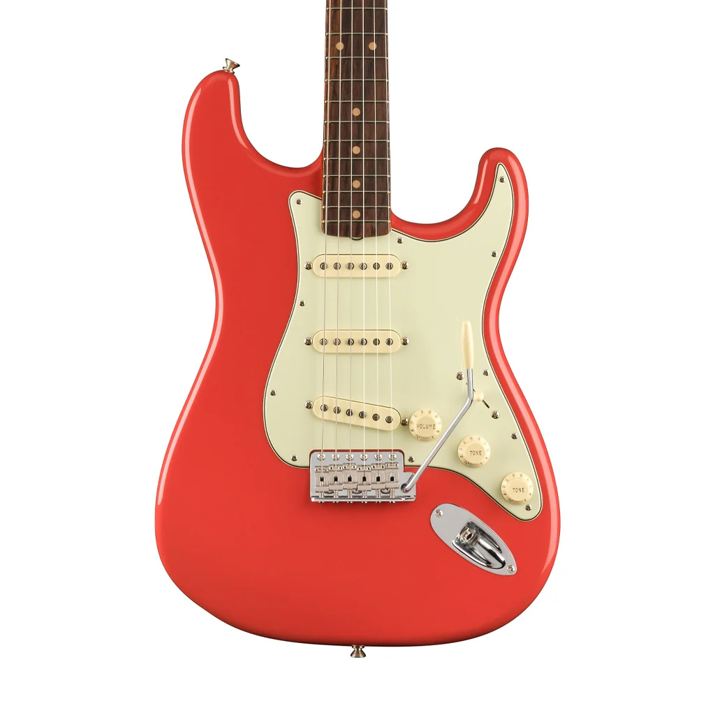Fender American Vintage II 61 Stratocaster Electric Guitar, RW FB, Fiesta Red - Image 3