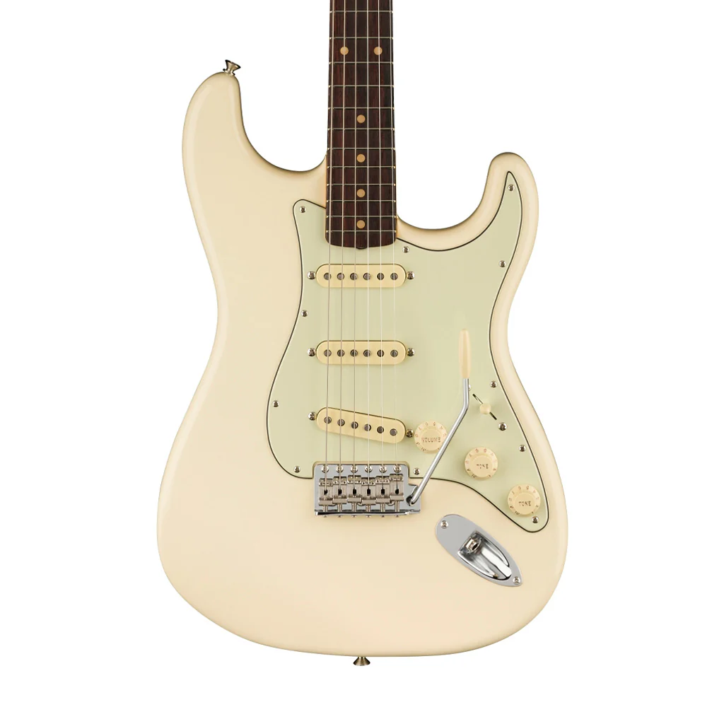 Fender American Vintage II 61 Stratocaster Electric Guitar, RW FB, Olympic White - Image 3