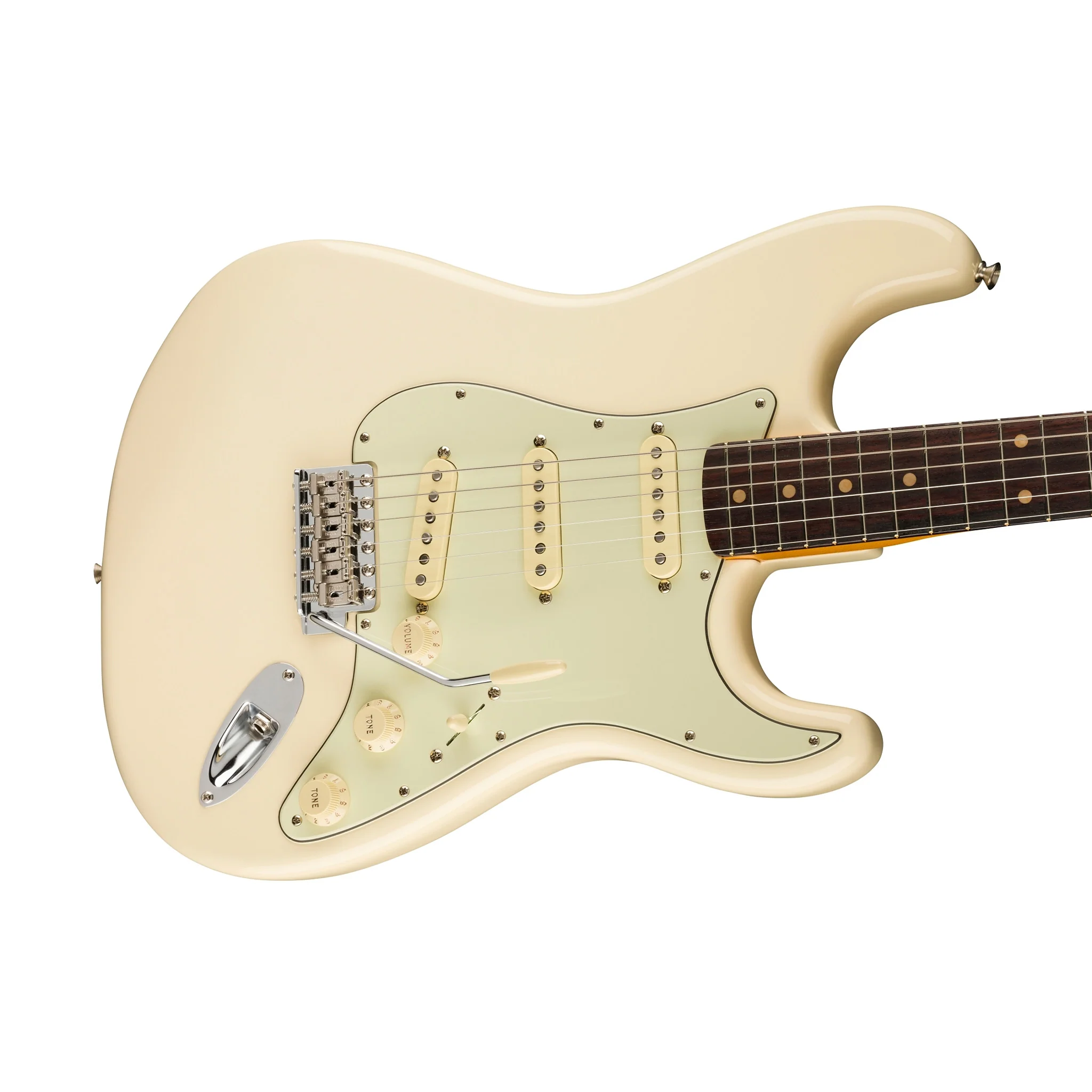 Fender American Vintage II 61 Stratocaster Electric Guitar, RW FB, Olympic White - Image 5