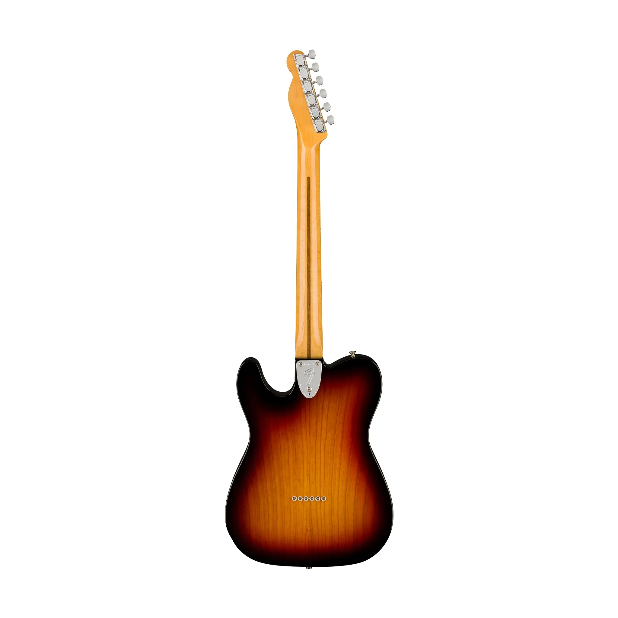 Fender American Vintage II 72 Telecaster Thinline Electric Guitar, Maple FB, 3-Tone Sunburst - Image 2
