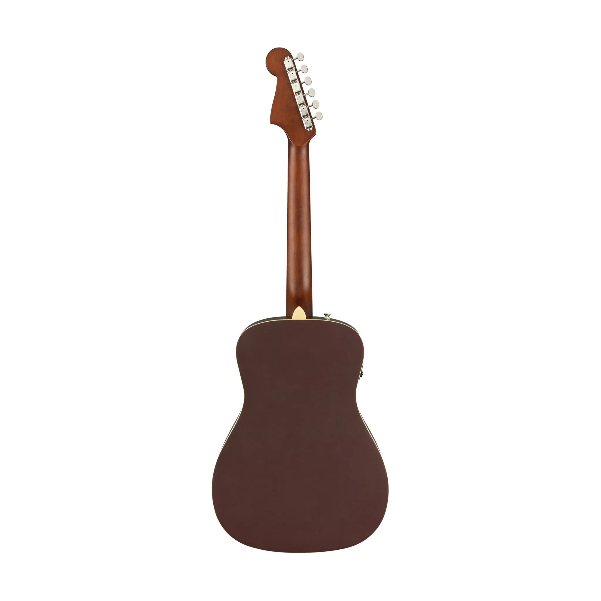 Fender California Malibu Player Small-Bodied Acoustic Guitar, Walnut FB, Burgundy Satin - Image 2