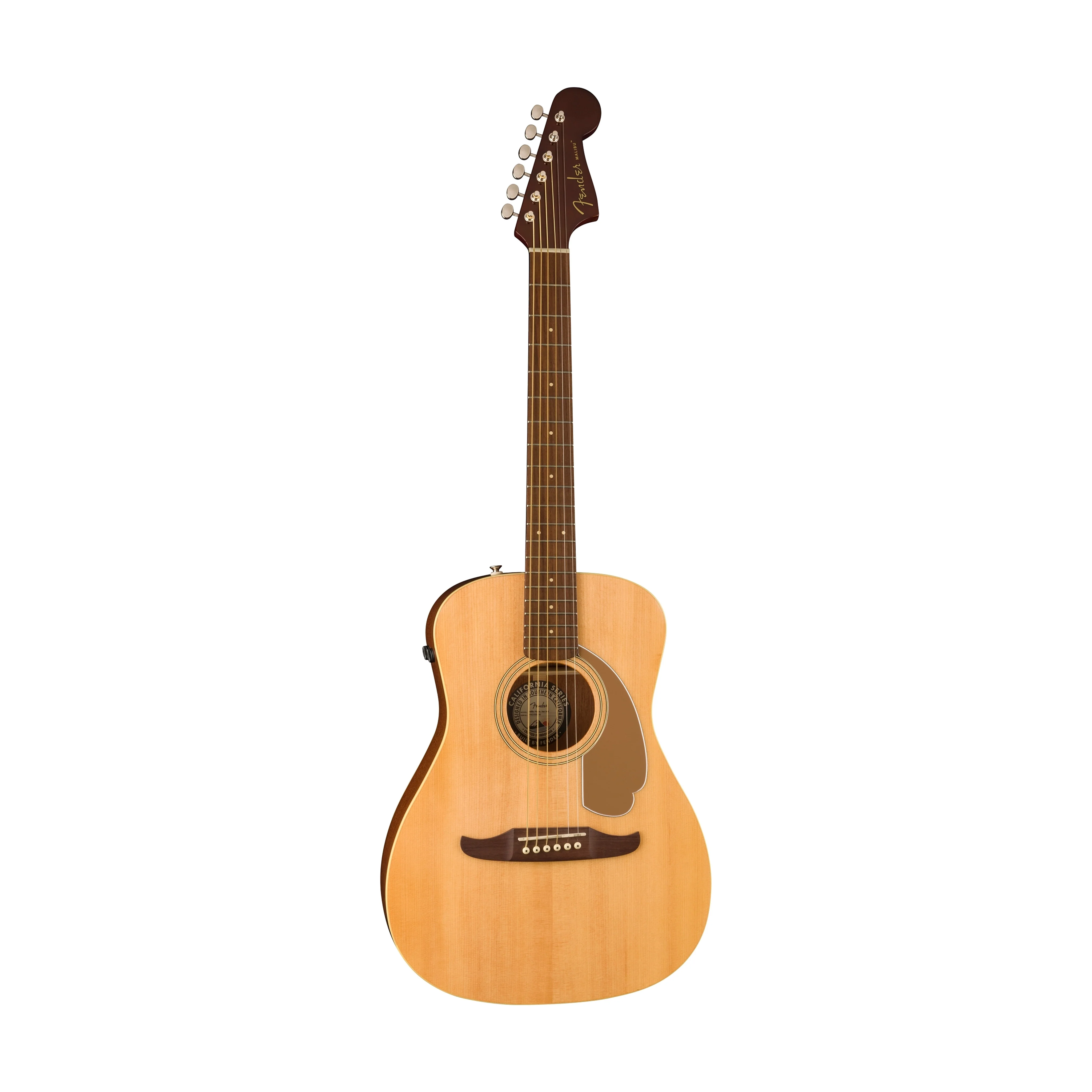 Fender California Malibu Player Small-Bodied Acoustic Guitar, Walnut FB, Natural - Image 3