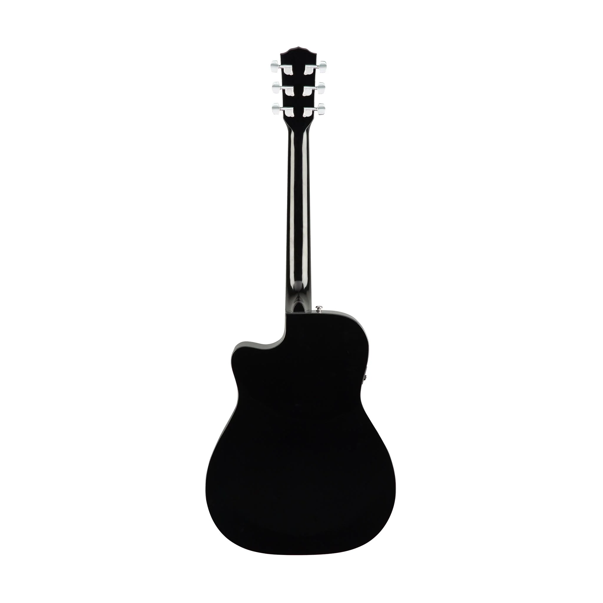 Fender CC-60SCE Concert Acoustic Guitar, Walnut FB, Black - Image 2