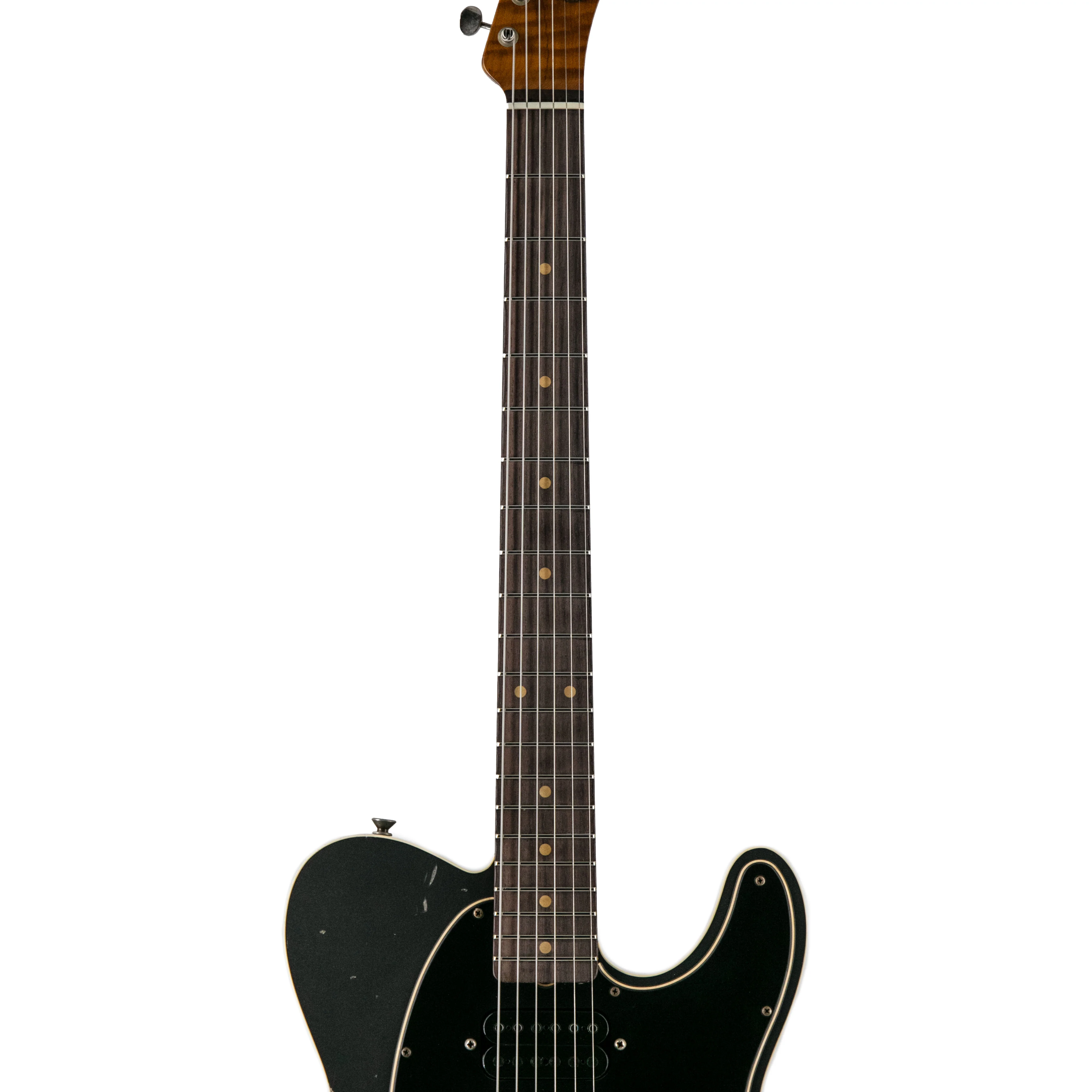 Fender Custom Shop Ltd Edition HS Telecaster Custom Relic, Aged Charcoal Frost Metallic, CZ56XXXX - Image 6