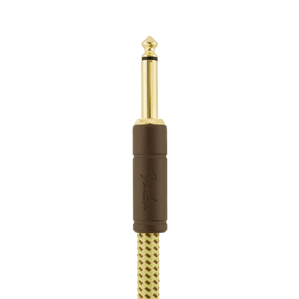 Fender Deluxe Series Angled Instrument Cable, 10ft Tweed - Image 4