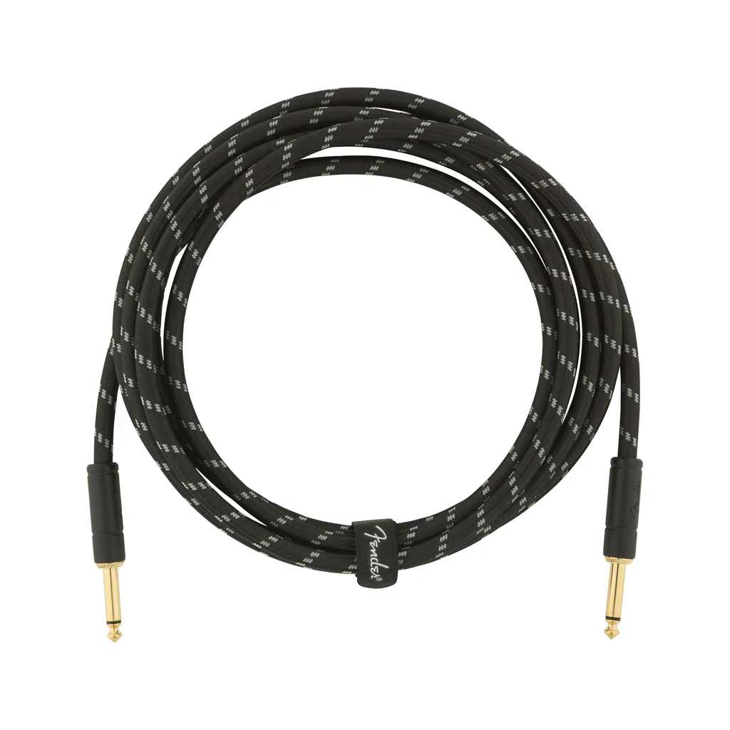Fender Deluxe Series Instrument Cable, 10ft, Black Tweed - Image 2