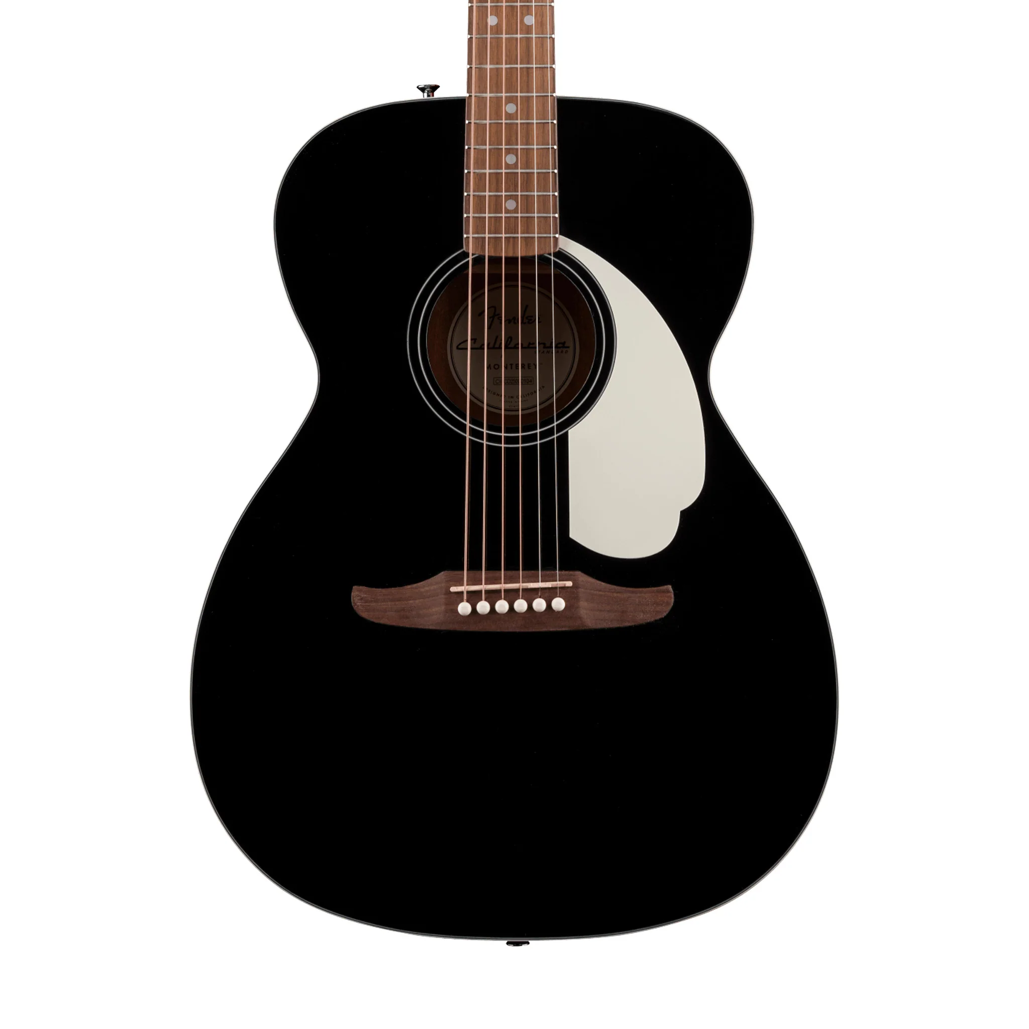 Fender FSR California Standard Monterey Acoustic Guitar, Black - Image 3